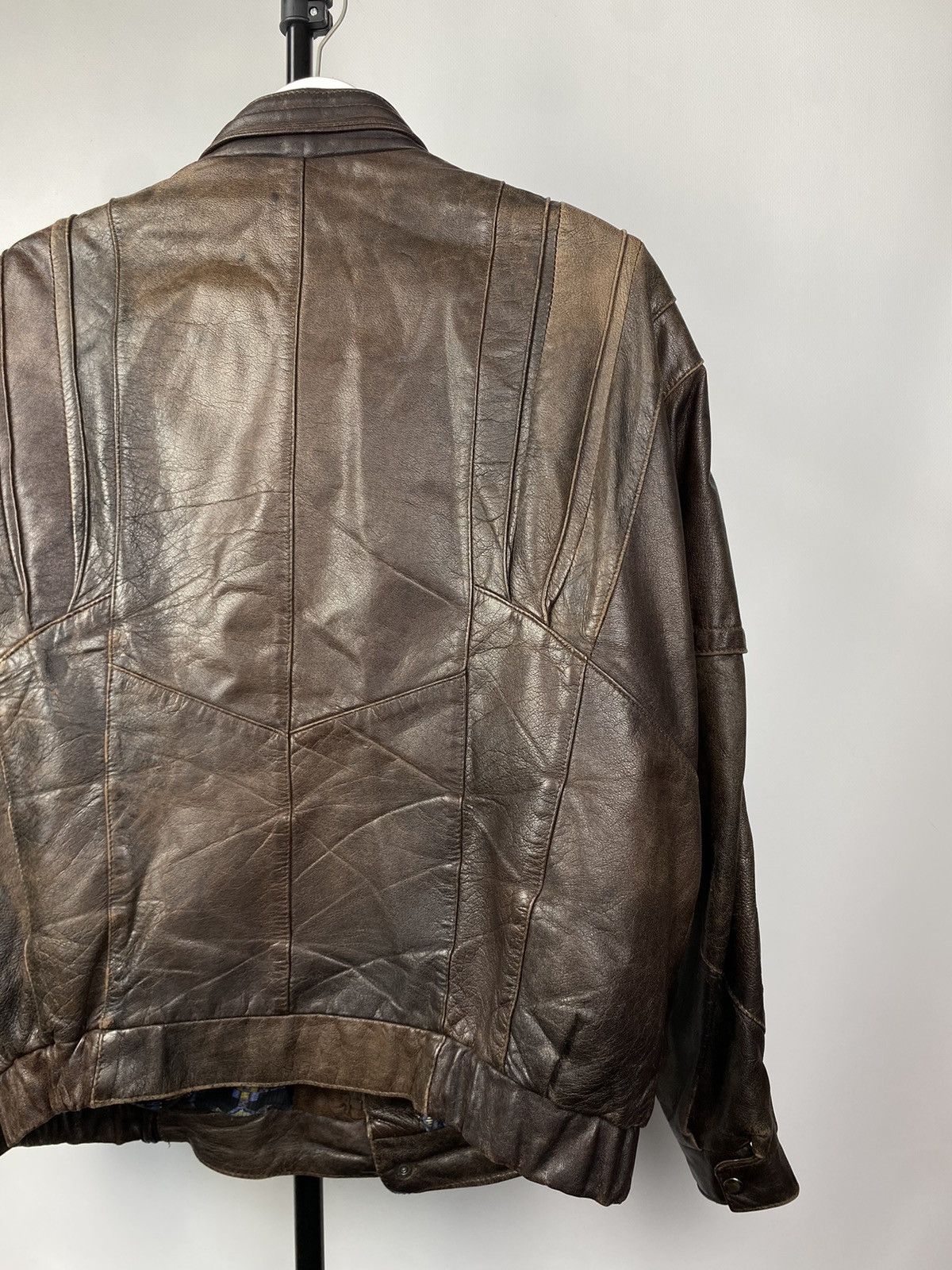 Vintage Vintage 90s Leather Biker Jacket Style Maison Margiela Size US M / EU 48-50 / 2 - 12 Thumbnail