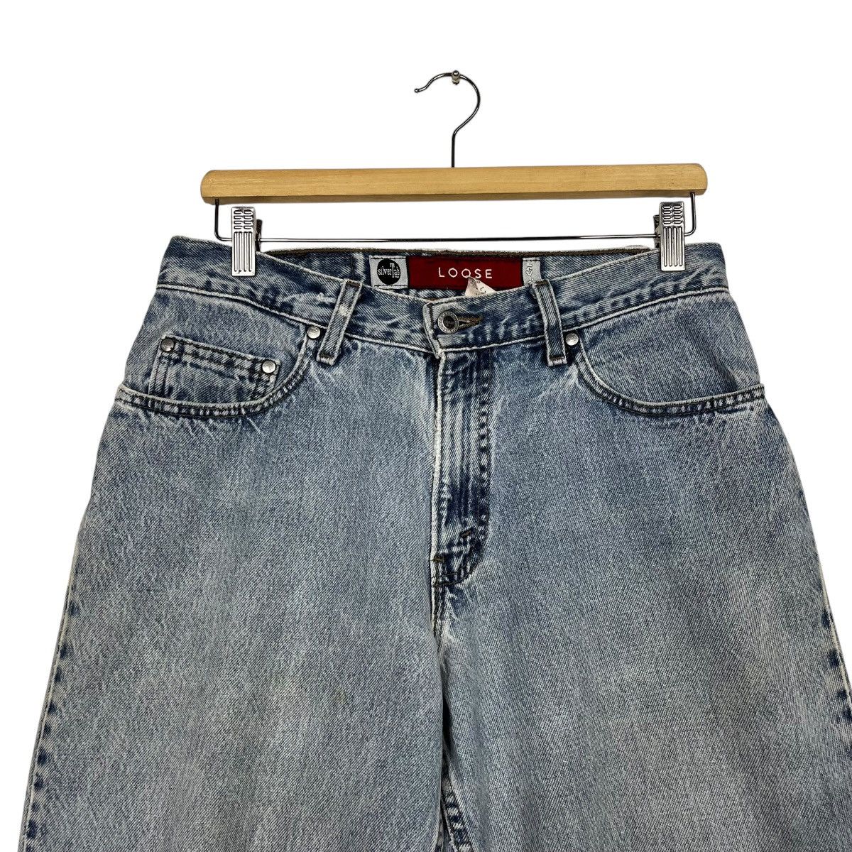 Levi's Vintaage 90s Levis Silver Tab Distressed Denim Jeans Size US 30 / EU 46 - 2 Thumbnail