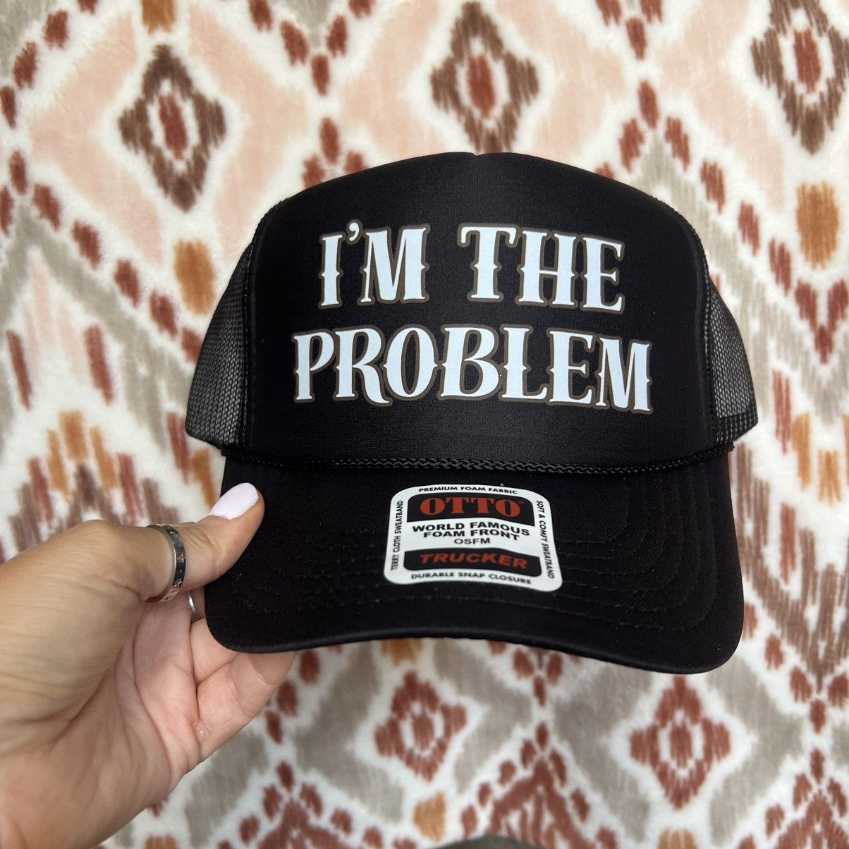 Otto Morgan wallen I’m the problem country western trucker hat Size ONE SIZE - 1 Thumbnail