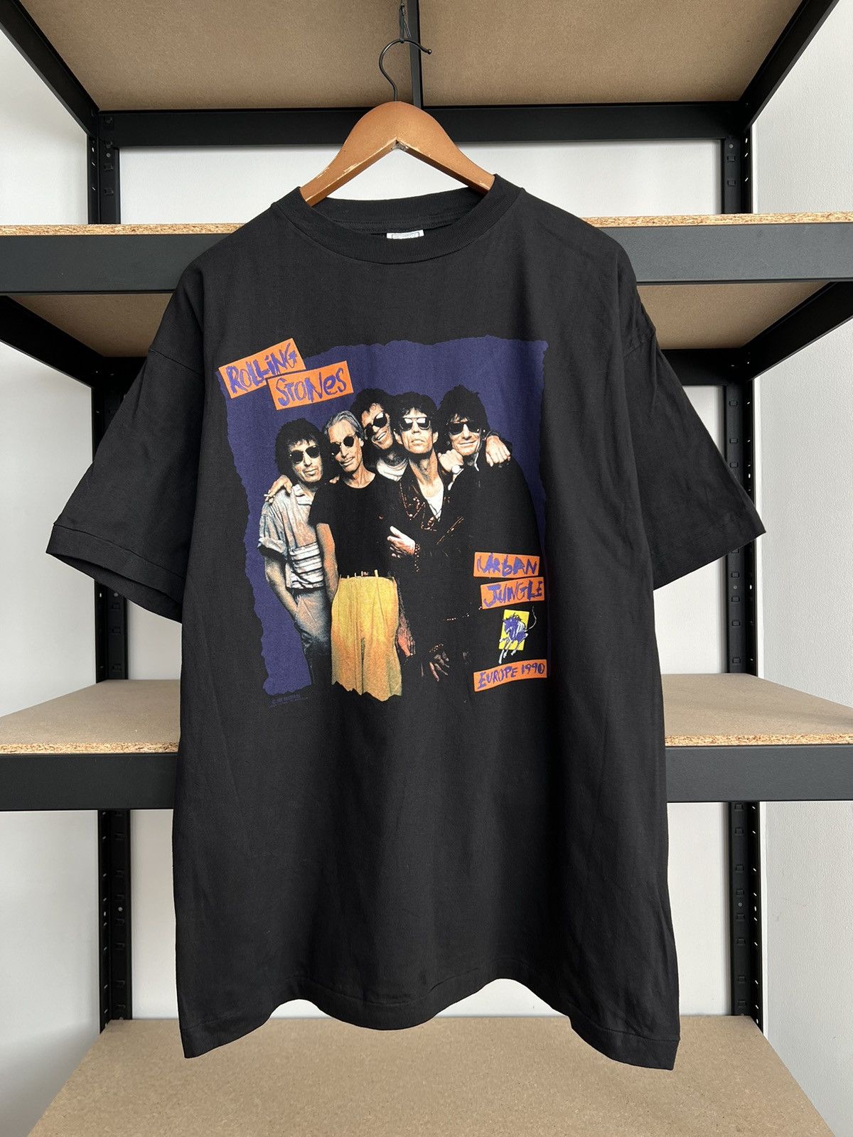 Band Tees Vintage 1990 The Rolling Stones Urban Jungle Black T-shirt Size US L / EU 52-54 / 3 - 3 Thumbnail