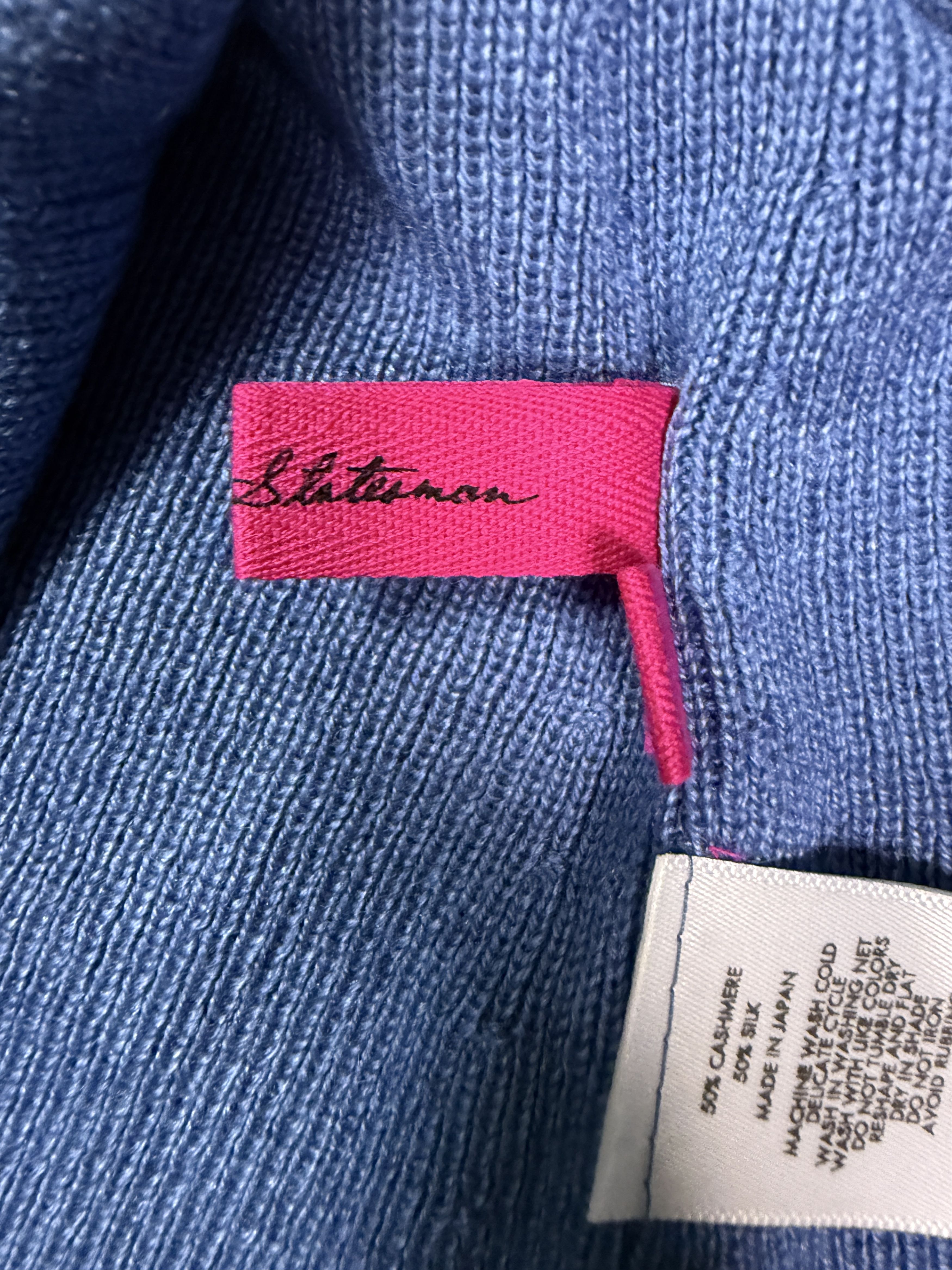 The Elder Statesman $650 The Elder Statesman Delicash Peacock Turtleneck Size L / US 10 / IT 46 - 10 Thumbnail