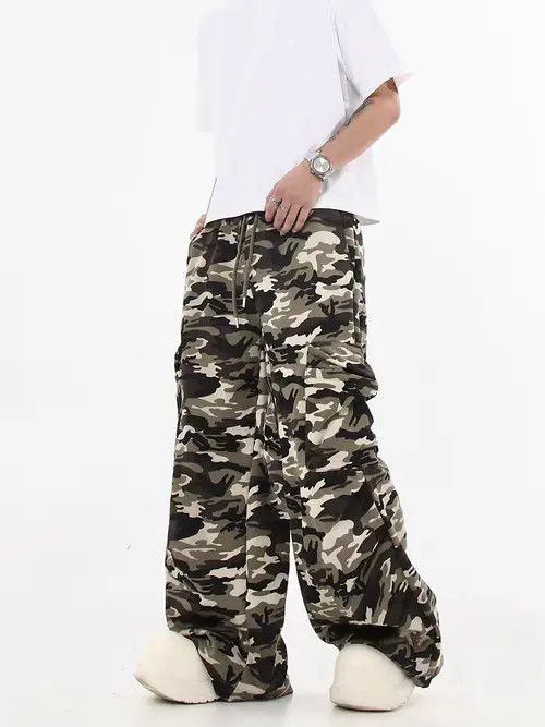 VIBE Retro High Street Hip Hop Leopard Print Loose Casual Pants Size US 31 - 4 Thumbnail