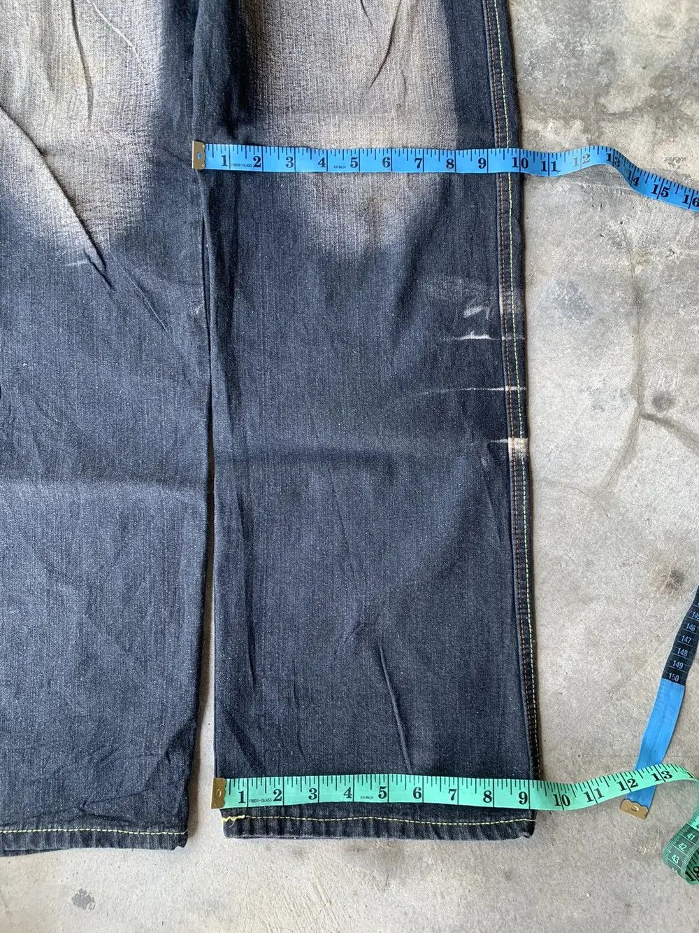 Le Grande Bleu (L.G.B.) Baggy TARWLAN nice faded style. Size US 30 / EU 46 - 4 Thumbnail