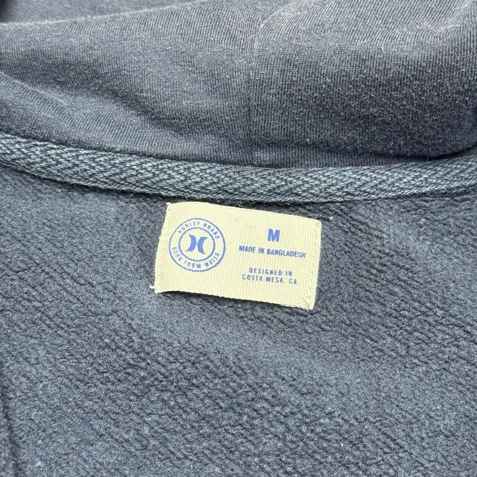 Hurley Hurely Hoodie Sweatshirt Mens Medium Navy Blue Full Zip Surf Size US M / EU 48-50 / 2 - 12 Thumbnail