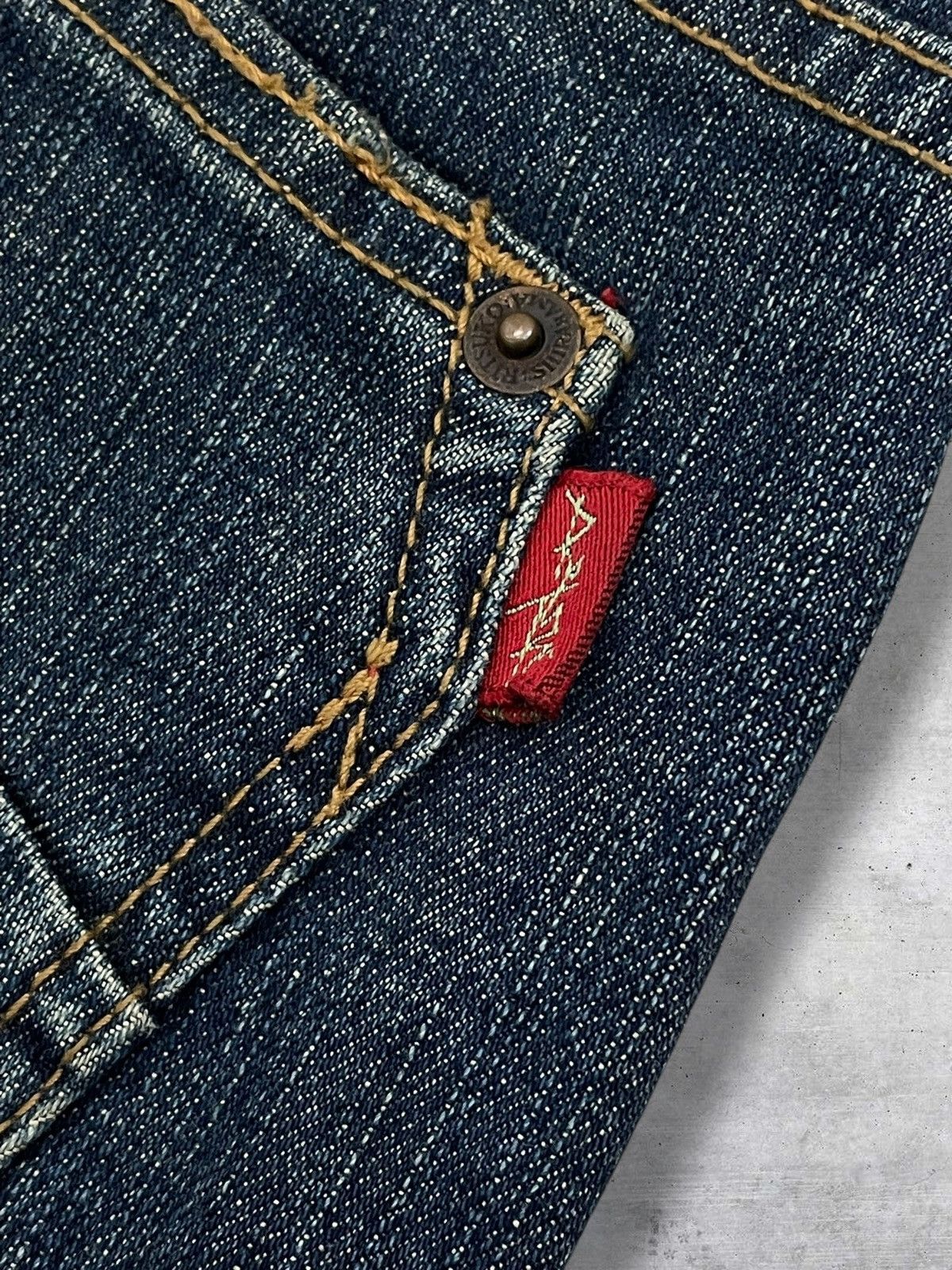 Tornado Mart RITSUKO SHIRAHAMA 1990S JAPAN DESIGNER FLARED DISTRESS DENIM Size US 28 / EU 44 - 12 Thumbnail
