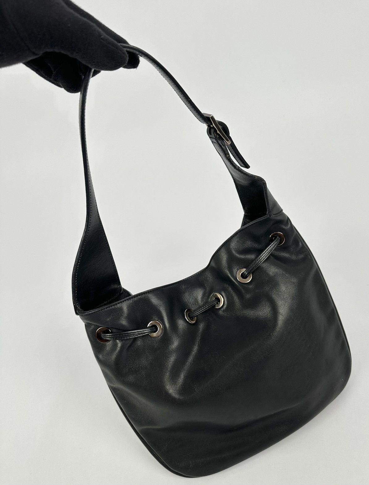 Gucci Gucci - Jackie Hobo - Leather Drawstring Shoulder Bag Size ONE SIZE - 11 Thumbnail