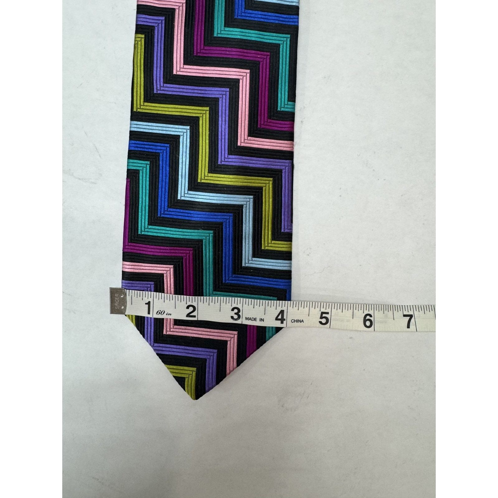 Robert Talbott Vintage Robert Talbott Tie 100% Silk Rainbow USA Twee Stripe Size ONE SIZE - 2 Thumbnail
