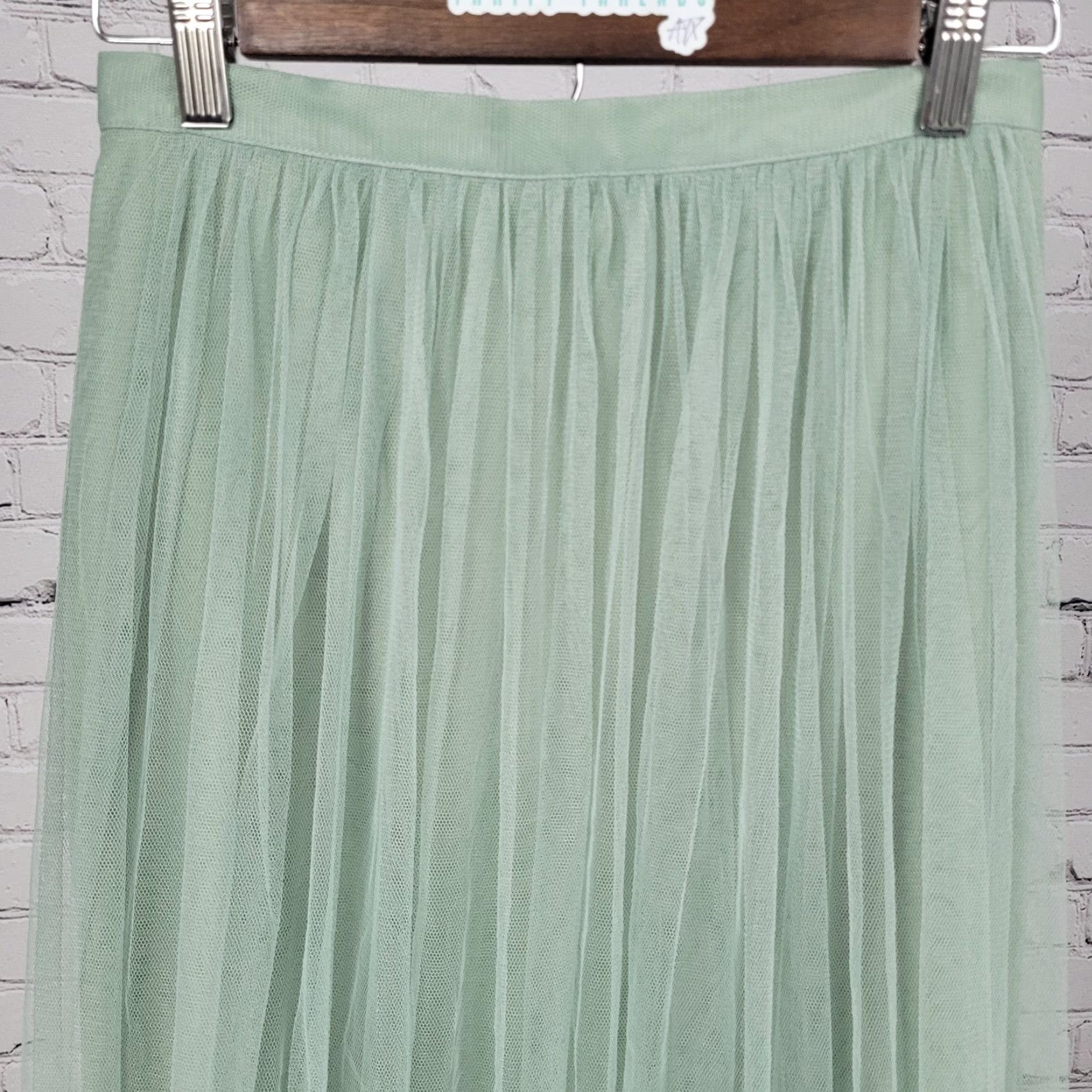 Vintage JENNY YOO Collection Green A-Line Maxi Skirt Size 0 Lined Womens Size 25" / US 0 / IT 36 - 5 Thumbnail