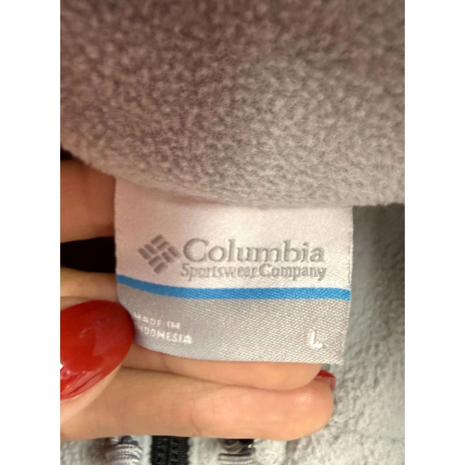 Vintage Columbia Fleece Jacket Mens Large Gray 1/4 Zip Pullover Chest Pocket Outdoor Size US L / EU 52-54 / 3 - 6 Thumbnail