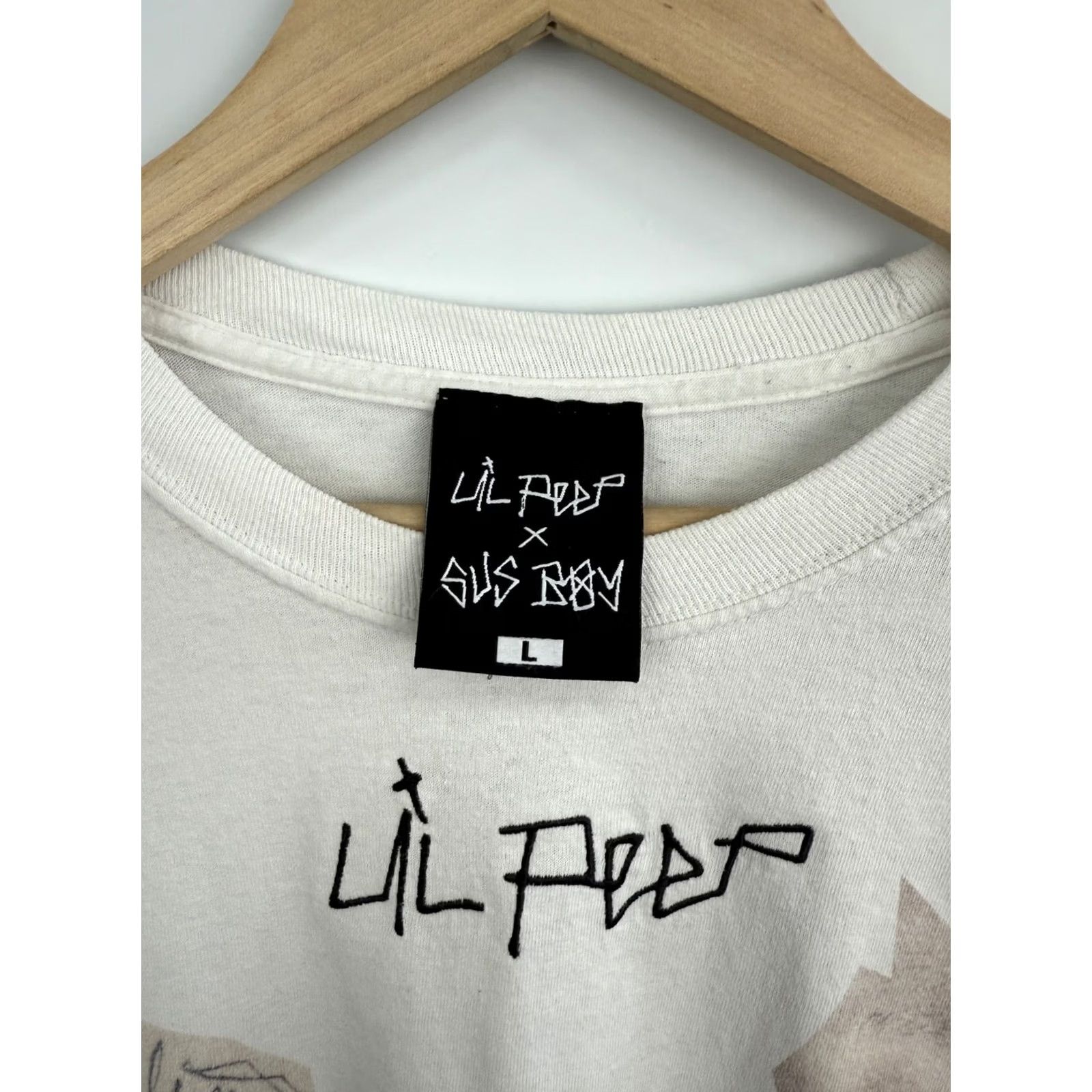 Vintage Lil Peep Y2K Long Sleeve Shirt White L Retro Hype Sus Boy Rare Mens Size US L / EU 52-54 / 3 - 7 Thumbnail
