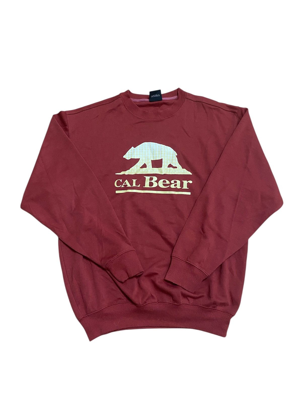 Japanese Brand Cal bear Usa Fleece Sweatshirt Big Logo very rare Size US M / EU 48-50 / 2 - 1 Thumbnail