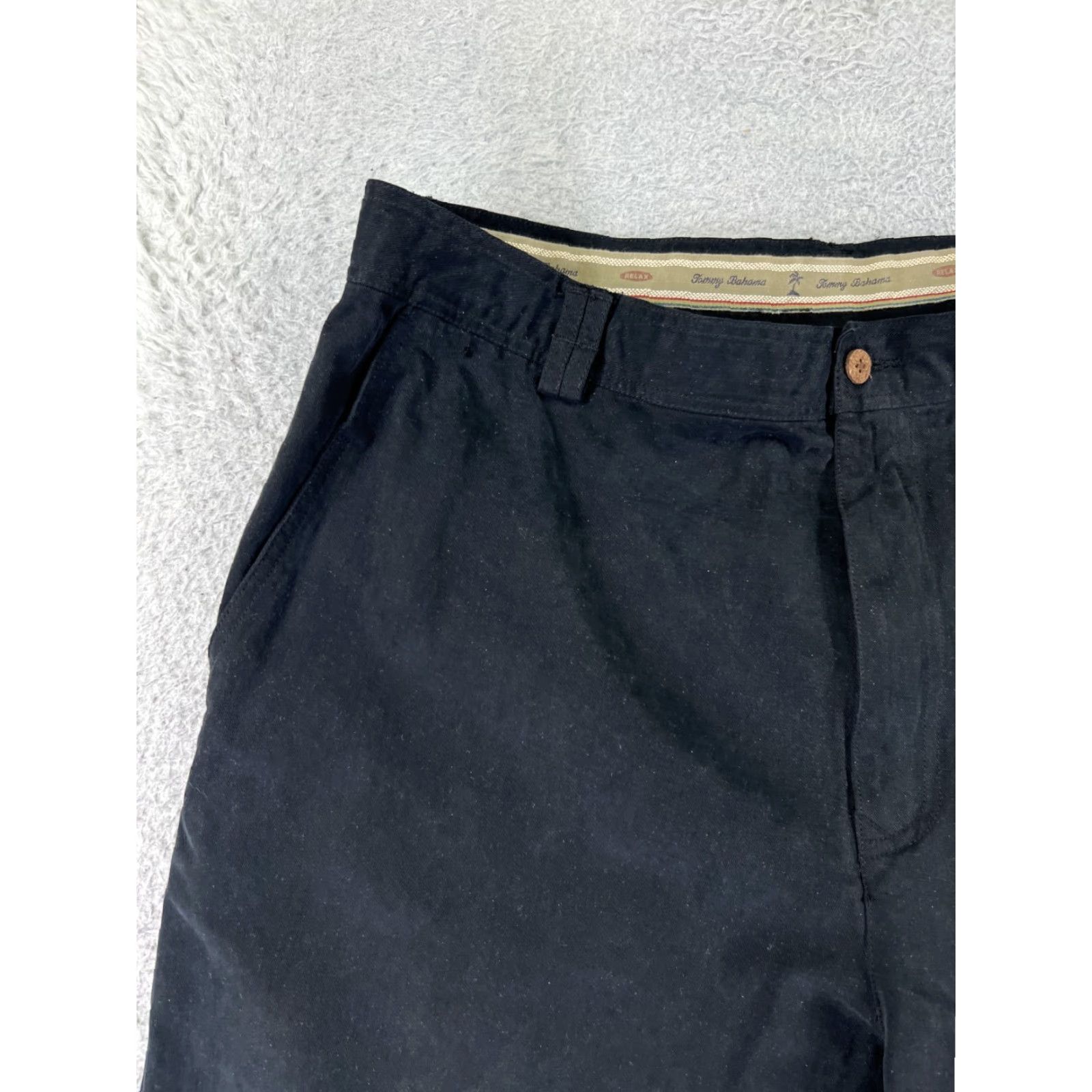 Tommy Bahama Tommy Bahama Shorts Men 38 Black Tencel Cotton Blend Chino Beach Resort Size US 38 / EU 54 - 4 Thumbnail