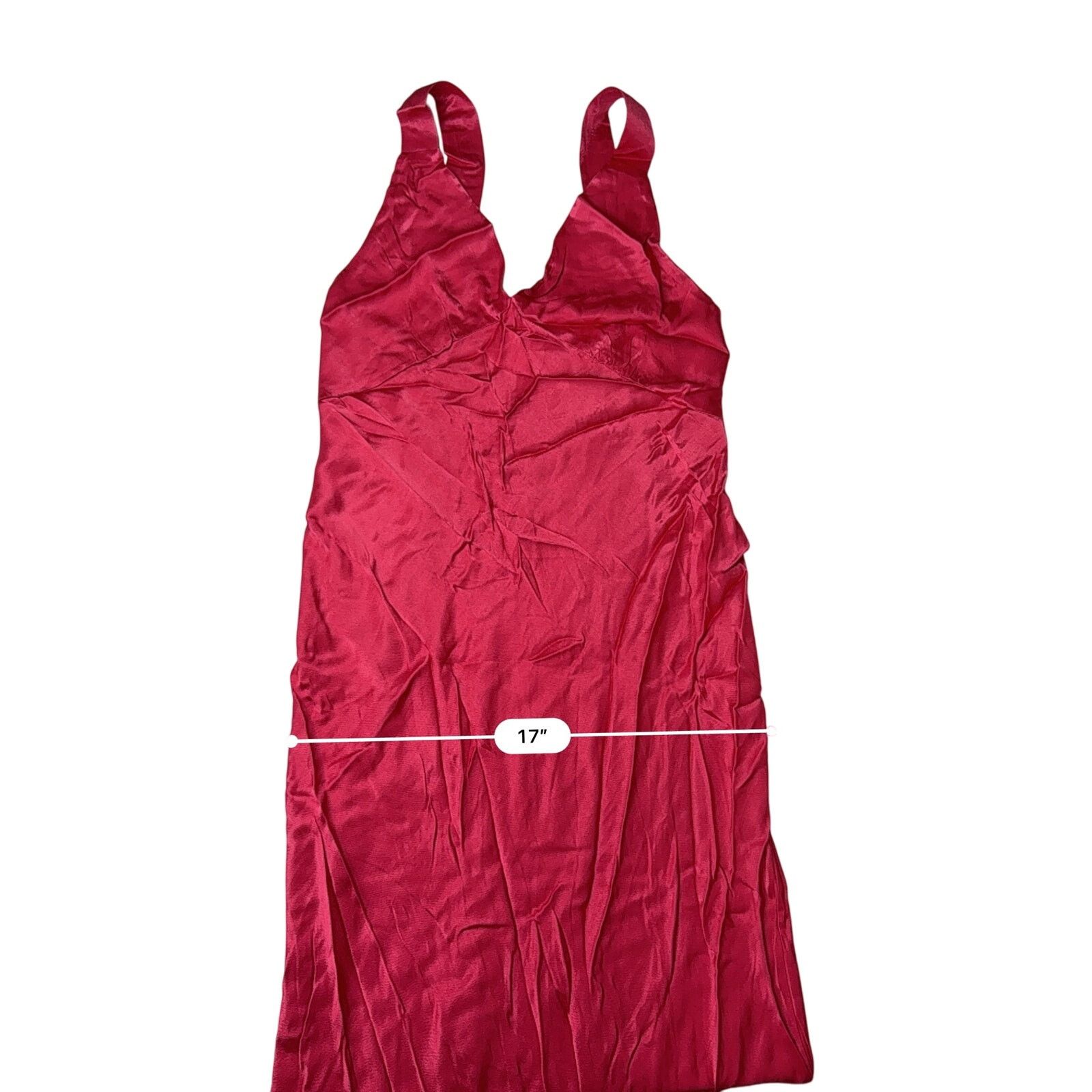 Other Rumored Sunset Strip Maxi Slip Dress LARGE Red Film Noir NWT Size L / US 10 / IT 46 - 6 Thumbnail