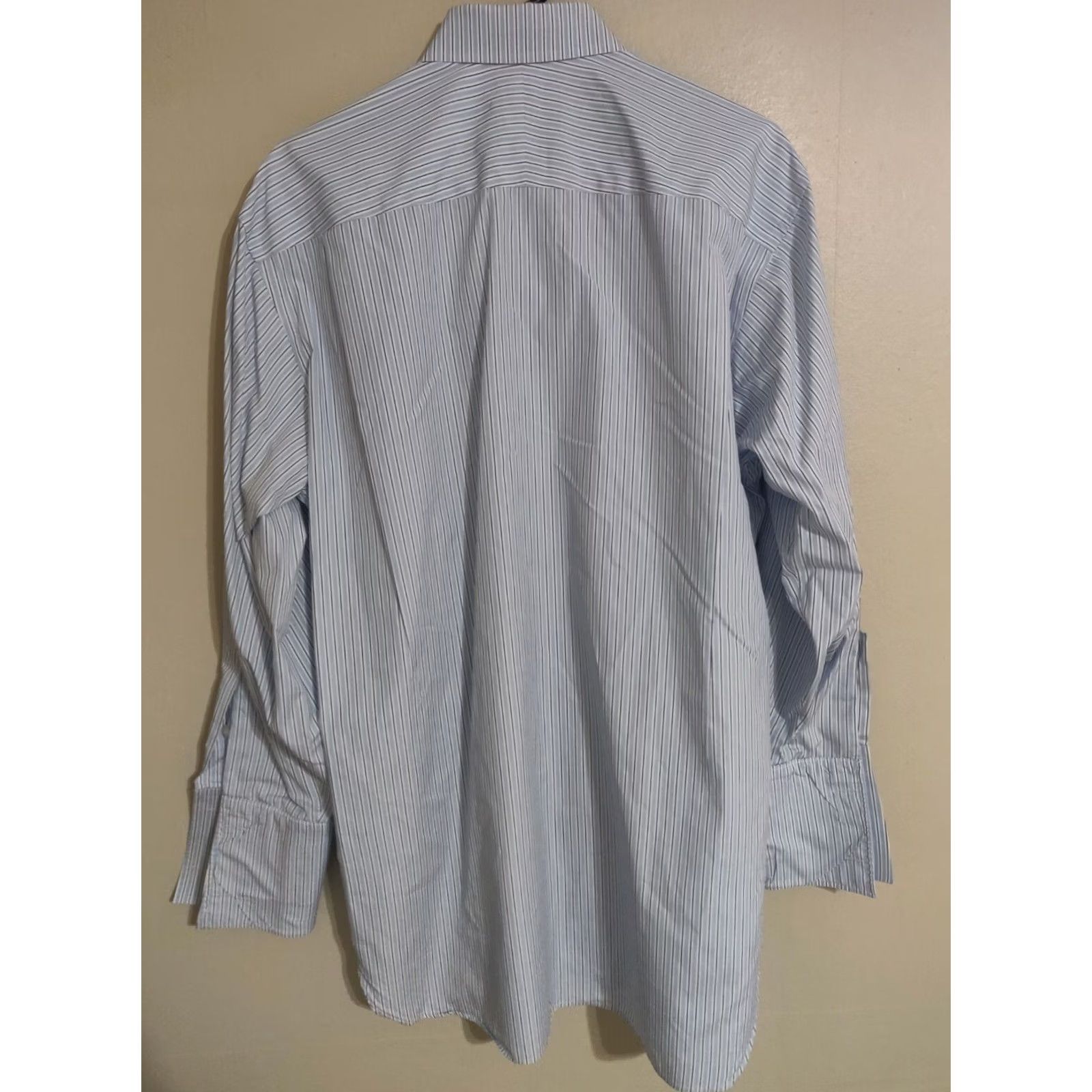 Robert Talbott Robert Talbott Dress Shirt Men's Blue French Cuff 16-34 Size 42R - 4 Thumbnail
