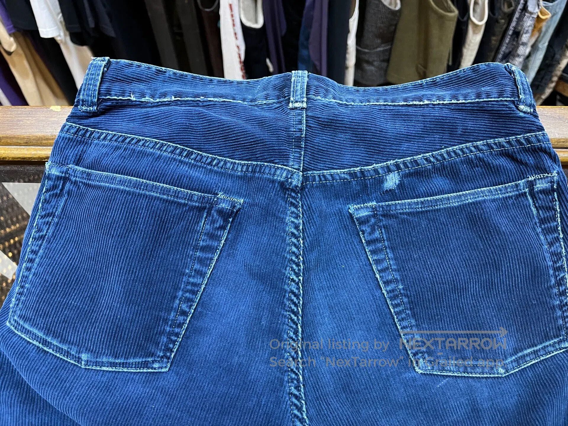 RRL Ralph Lauren RRL Blue Dyed Corduroy Pants. Size US 28 / EU 44 - 8 Thumbnail