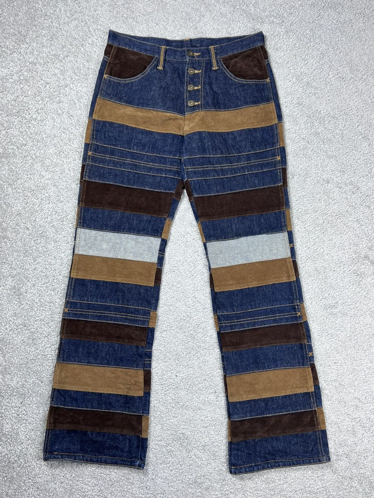 Hysteric Glamour Hysteric Glamour Type Kinky Hagi Patchwork Flare Jeans Size US 30 / EU 46 - 3 Thumbnail