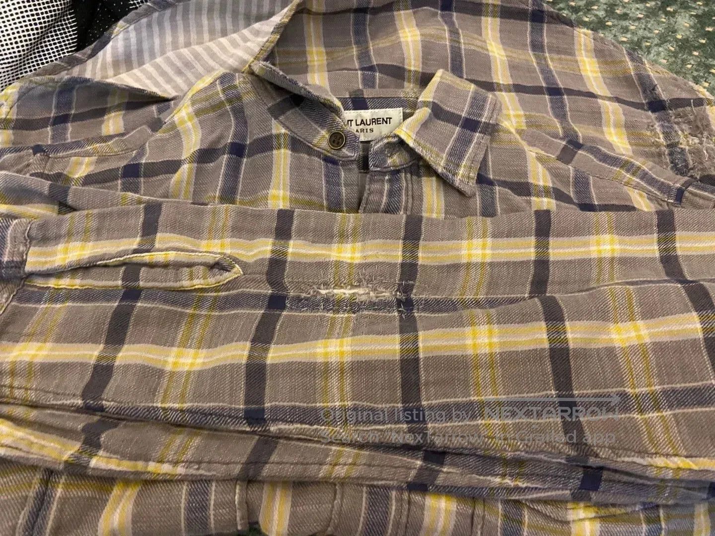 Saint Laurent Paris Saint Laurent Plaid Shirt. Size US S / EU 44-46 / 1 - 8 Thumbnail