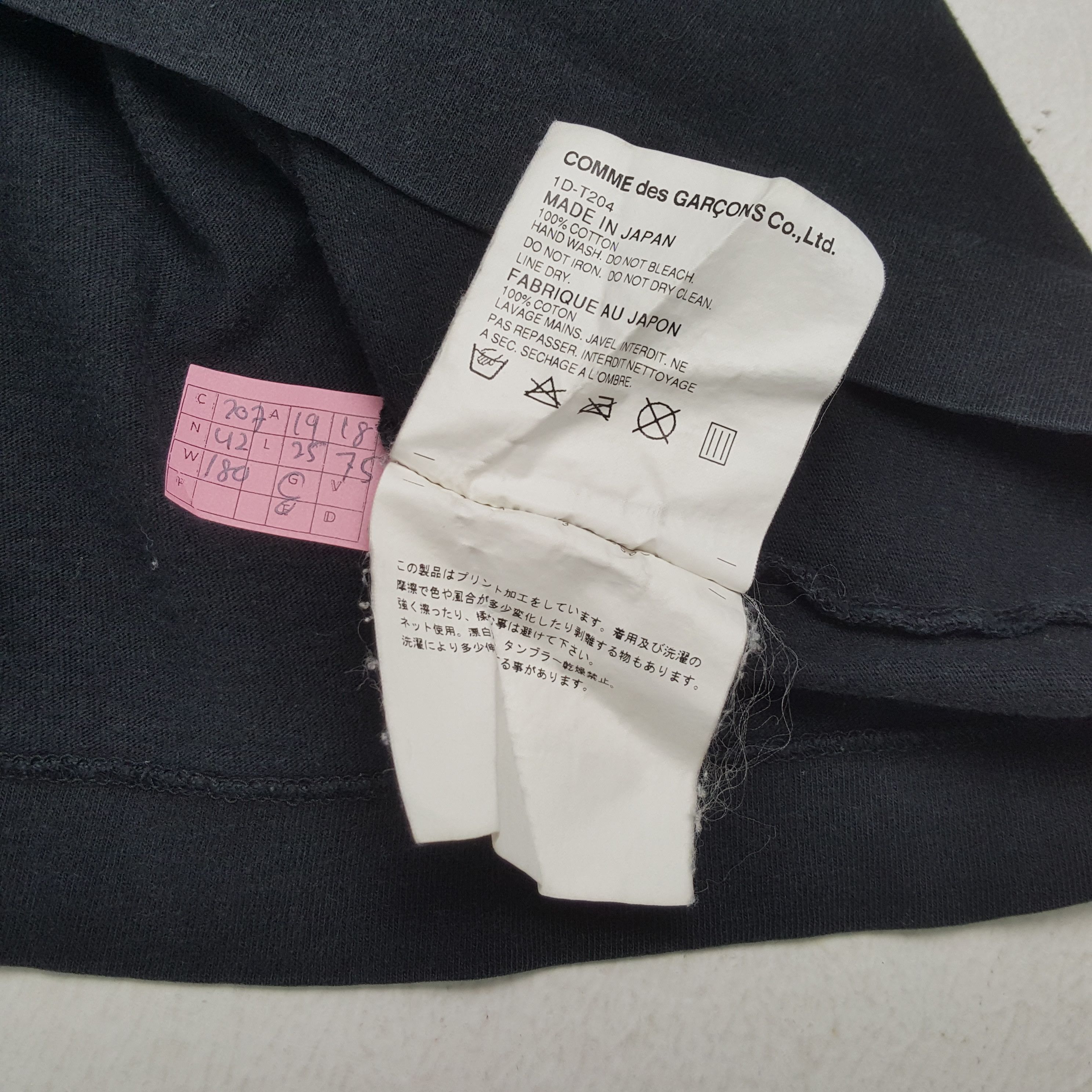 Comme des Garcons × Japanese Brand × Vintage COMME DES GARCONS BLACK Japanese Brand Vintage Tshirt Size US M / EU 48-50 / 2 - 4 Thumbnail