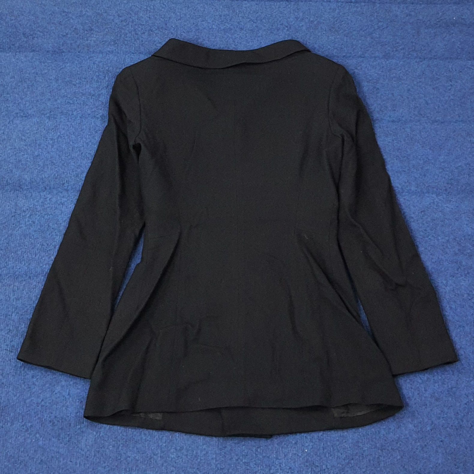 Yohji Yamamoto Vintage Yohji Yamamoto NOIR Black Longline Blazer C268N27 Size XS / US 0-2 / IT 36-38 - 3 Thumbnail