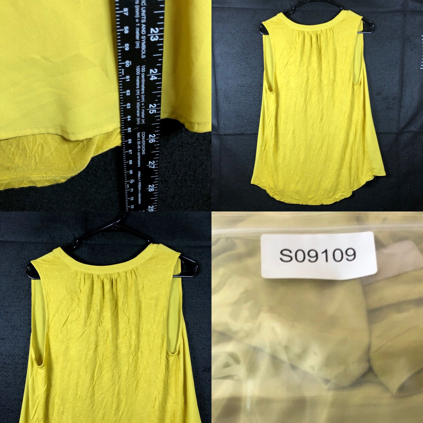 Express Express Blouse Womens Yellow V-Neck Sleeveless Lightweight Medium Tank Size M / US 6-8 / IT 42-44 - 8 Thumbnail