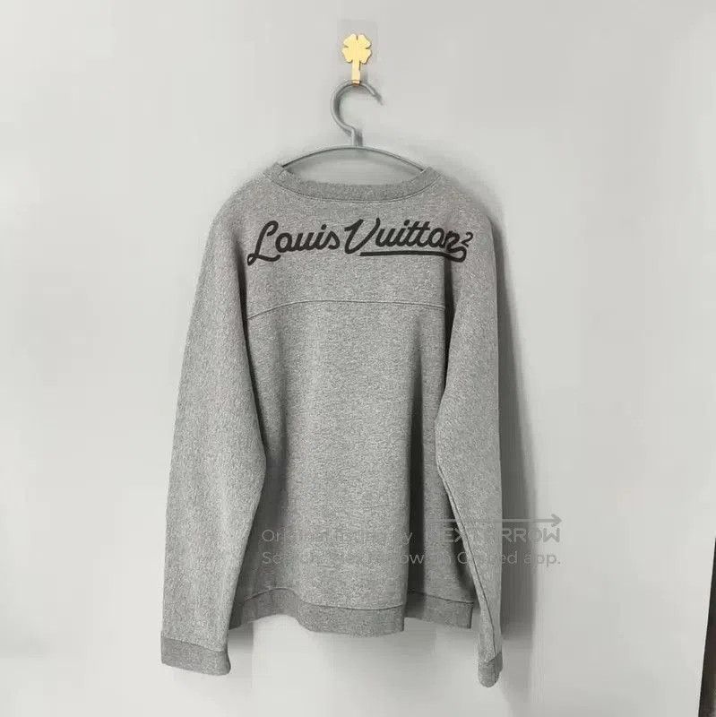 Louis Vuitton Louis Vuitton Gray Cotton Men's Sweatshirt XXL . Size US XXL / EU 58 / 5 - 2 Thumbnail