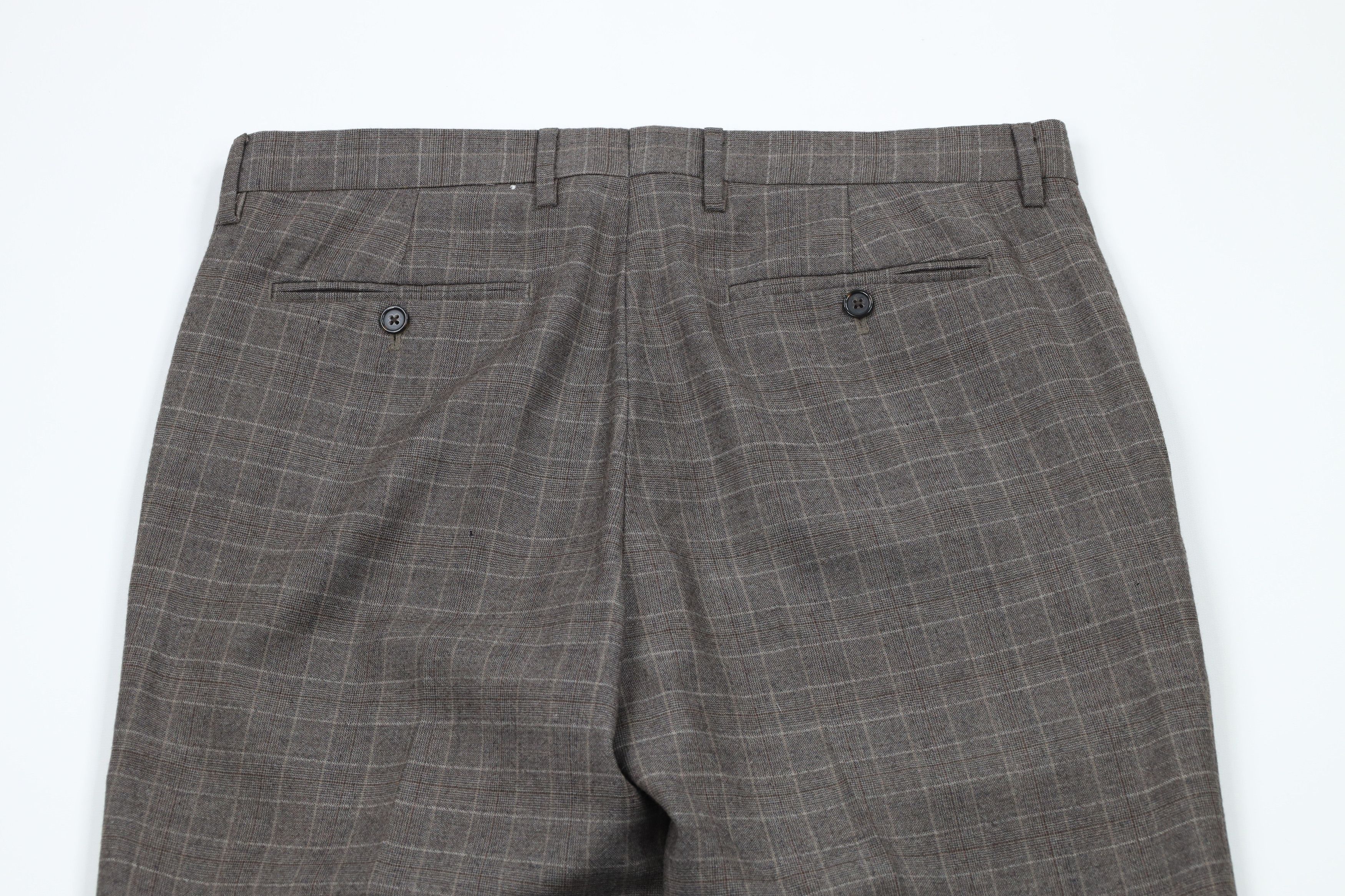 Banana Republic × Vintage Banana Republic Tailored Slim Fit Wool Chino Pants Plaid Size 34 - 12 Thumbnail