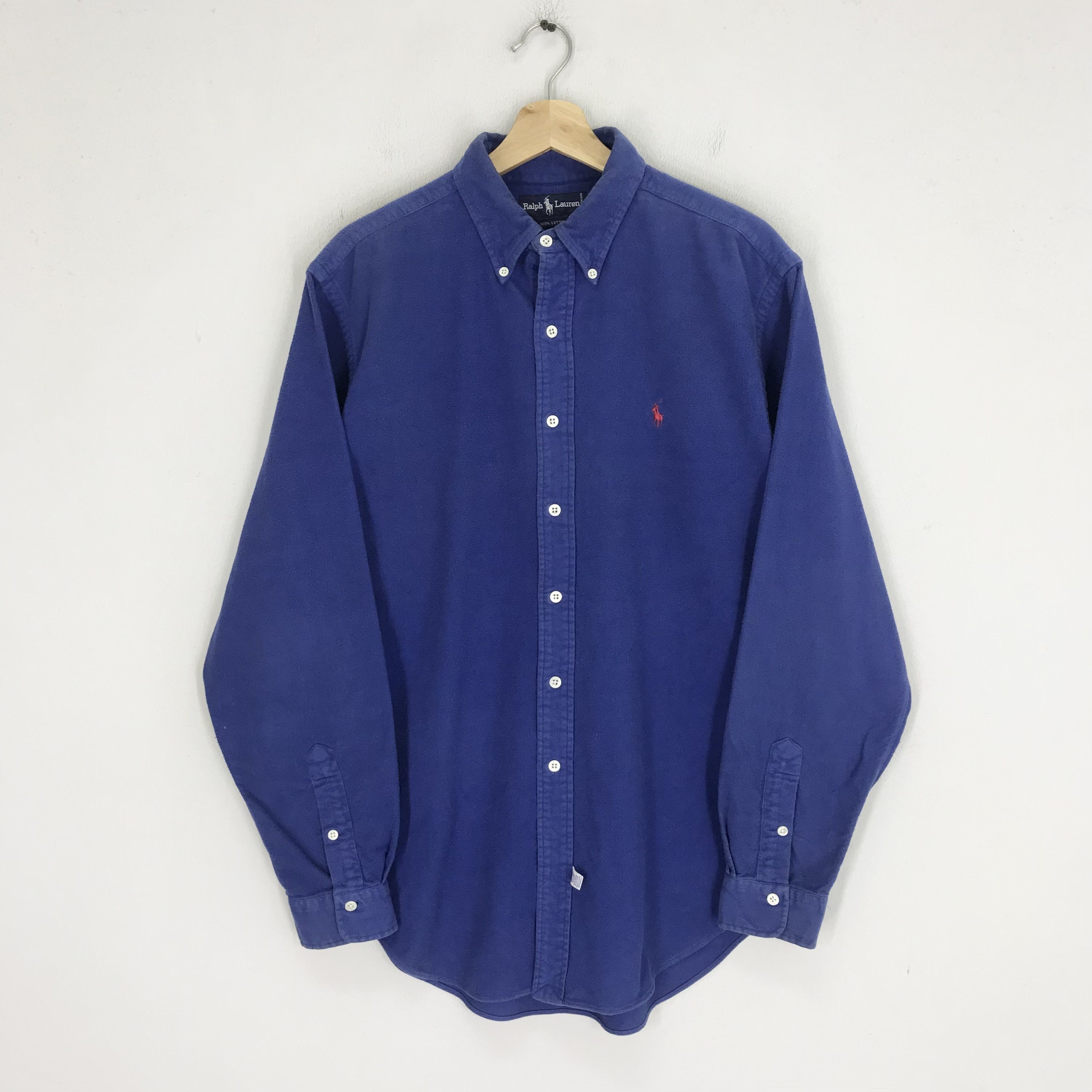 Polo Ralph Lauren Vintage Ralph Lauren Blue Casual Shirt Large Polo Pony Size US L / EU 52-54 / 3 - 1 Thumbnail