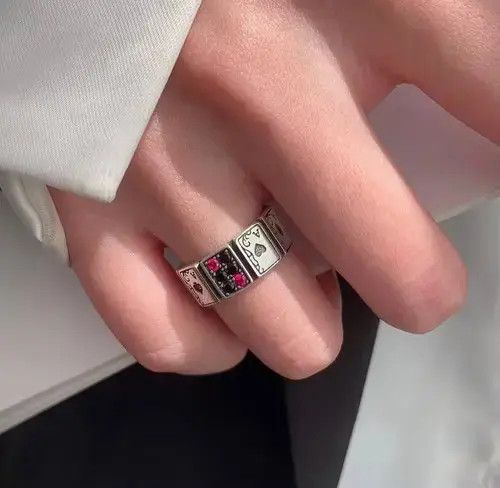 Japanese Brand × Vintage Vintage style deck of cards ace ring Size ONE SIZE - 3 Thumbnail