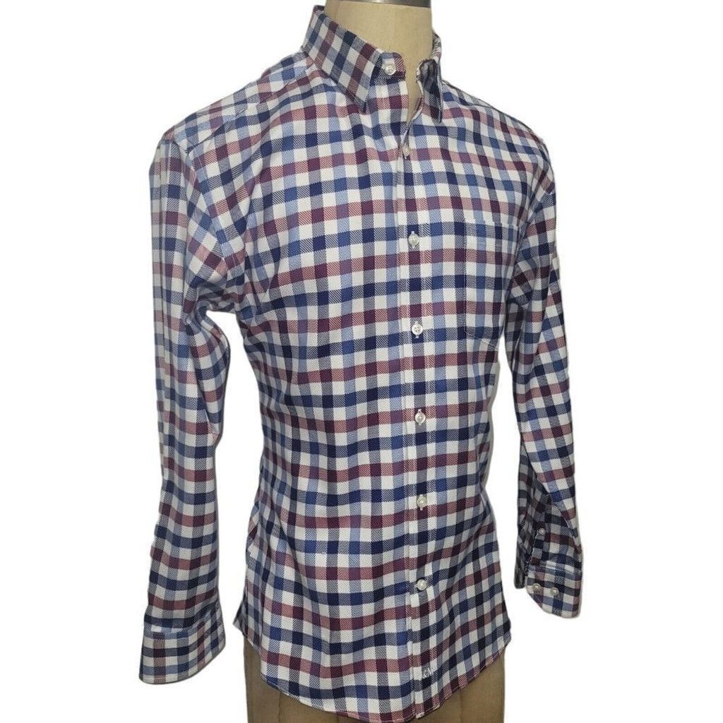 Johnston & Murphy Johnston & Murphy Tailored Fit Woven Long Sleeve Shirt. Size US L / EU 52-54 / 3 - 3 Thumbnail