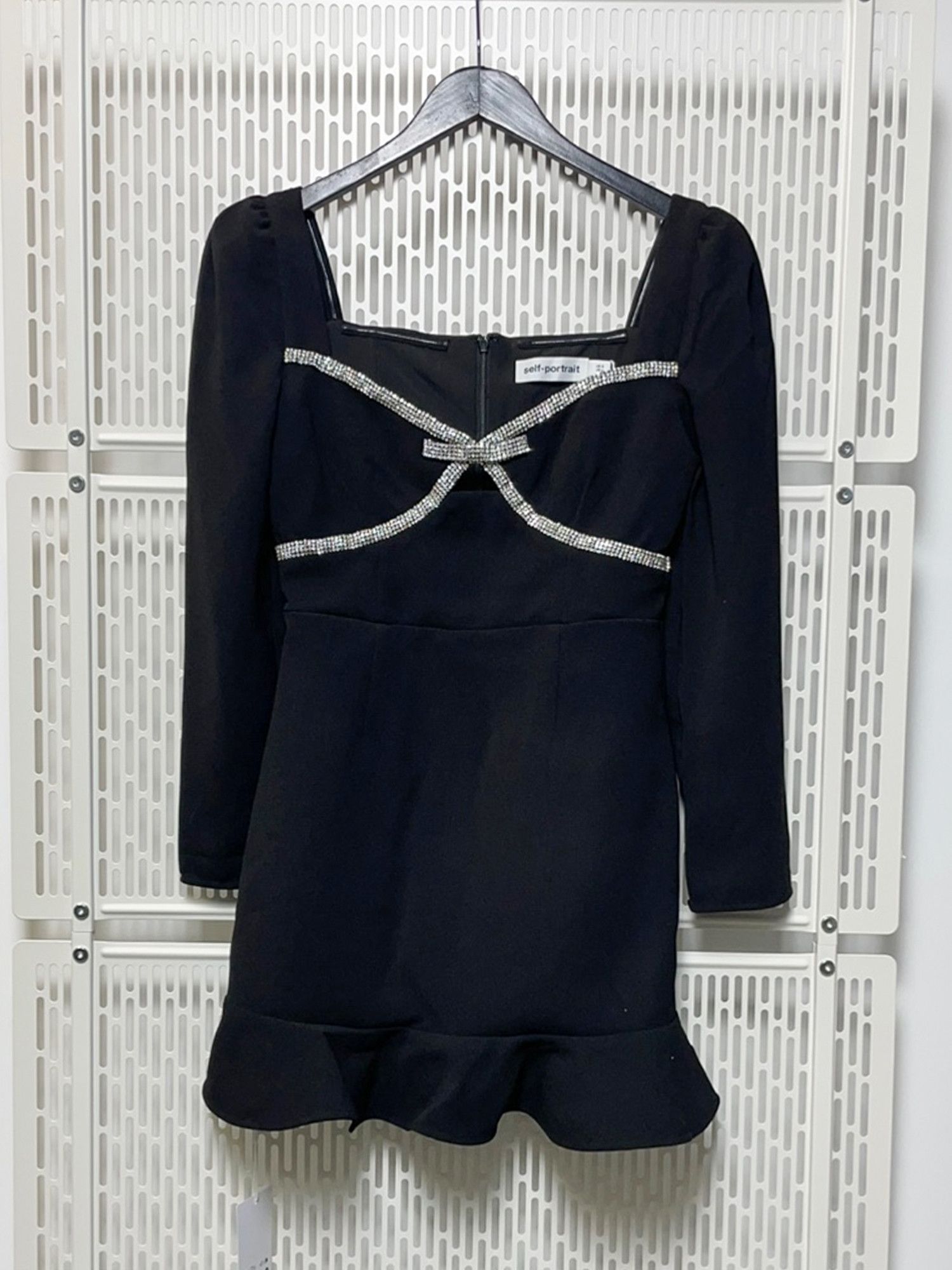 Self-Portrait SELF PORTRAIT Bow-Detail Mini Dress Size S / US 4 / IT 40 - 1 Thumbnail
