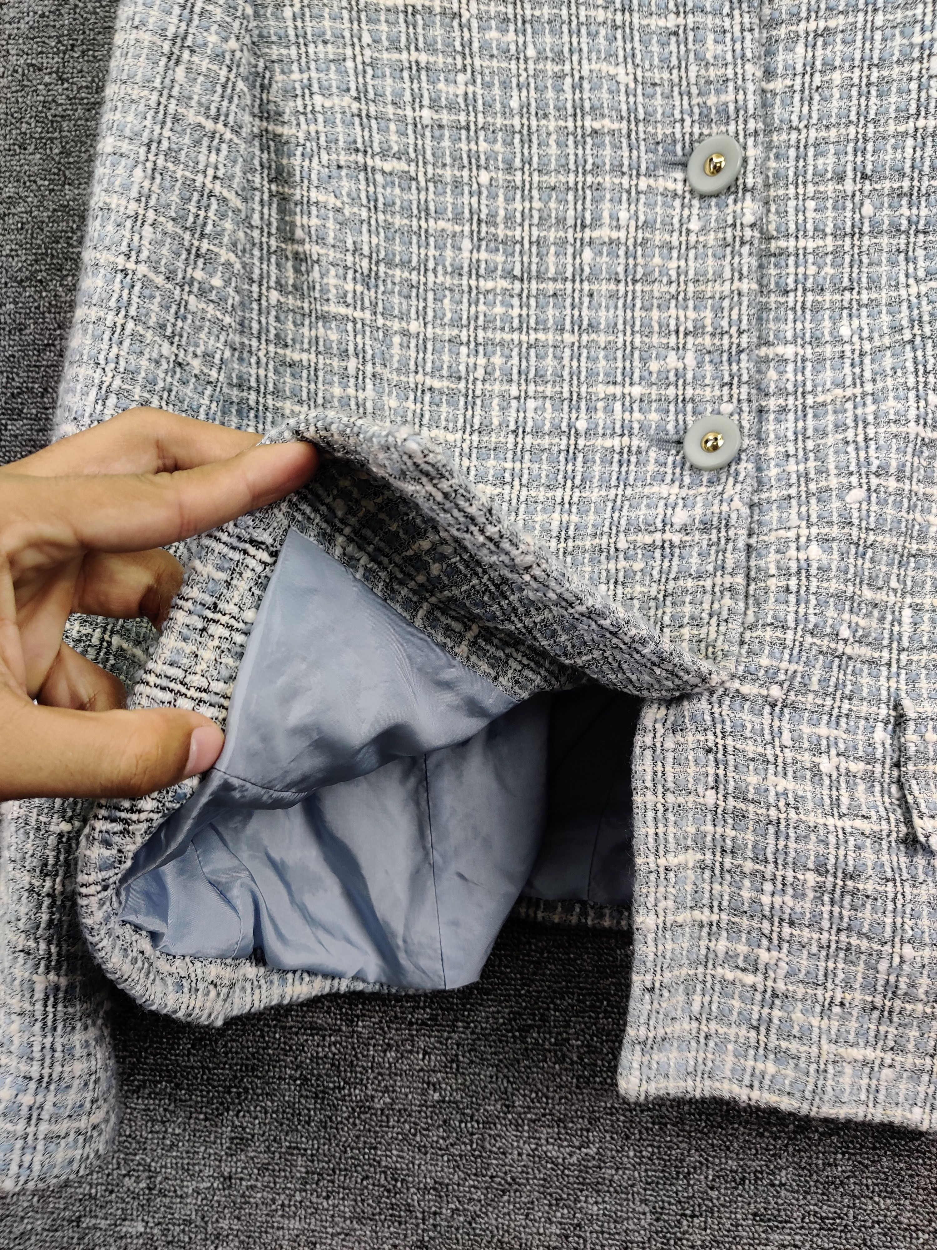 Burberry Vintage Burberrys Wool Tweed Button Jacket Size US M / EU 48-50 / 2 - 6 Thumbnail