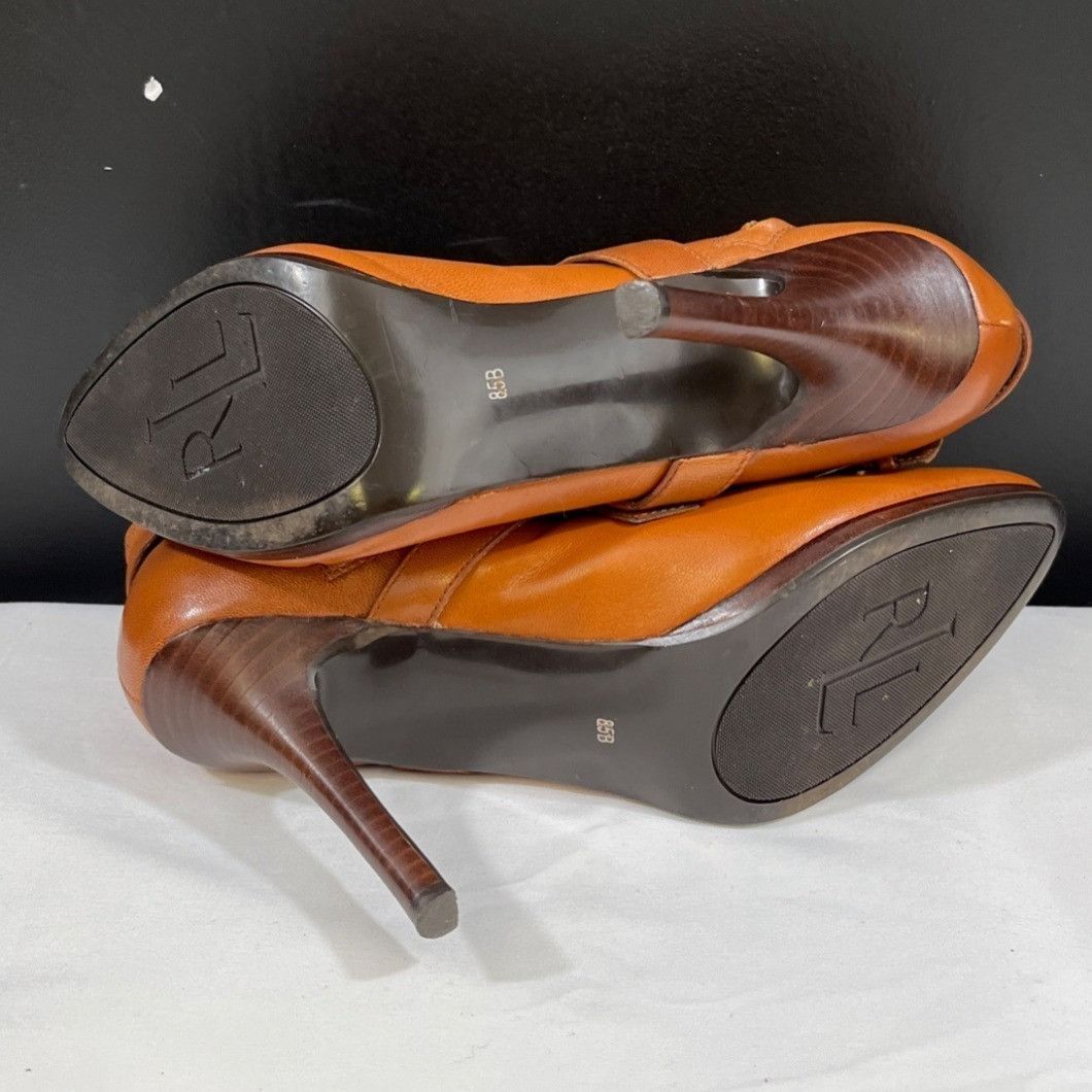 Lauren Ralph Lauren Lauren Ralph Lauren Lorelei Women's Brown Shoes/Heeled Boots Size US 8.5 / IT 38.5 - 6 Thumbnail