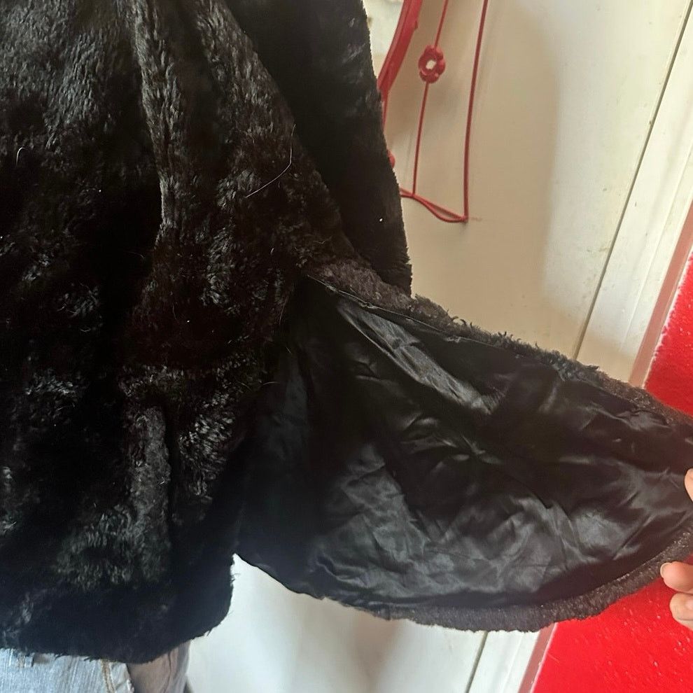 Other regina glenara by glenoit black fur coat cloak jacket Size M / US 6-8 / IT 42-44 - 4 Thumbnail