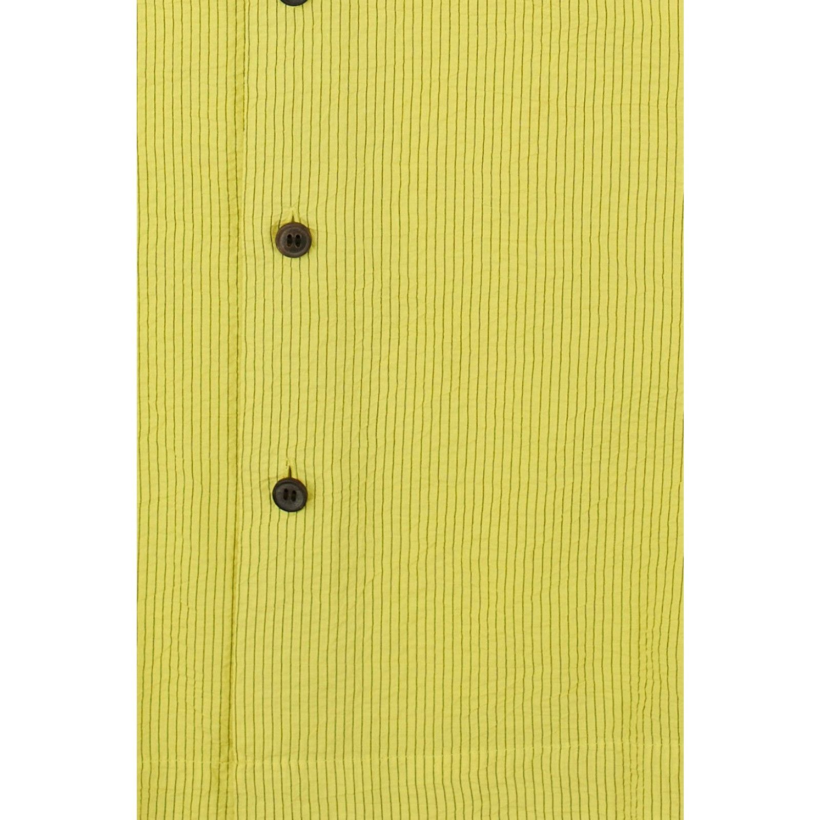 Issey Miyake Lime Green Short Sleeve Button Up Shirt Size US M / EU 48-50 / 2 - 3 Thumbnail
