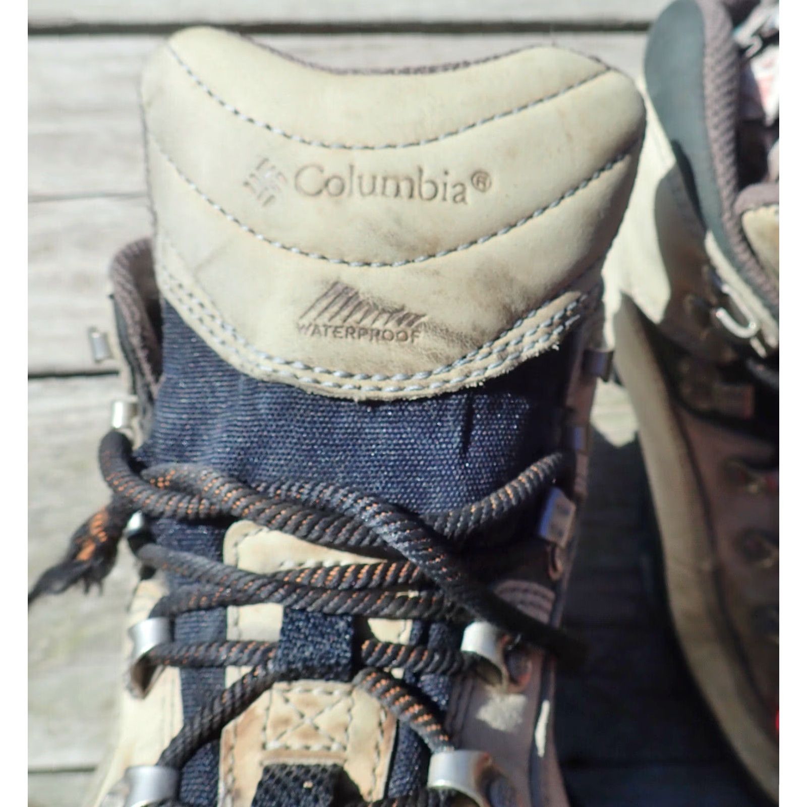 Vintage VINTAGE Columbia Elkridge II Waterproof Hiking Boots Women US 8.5 Beige Omni-Tech 90s Retro Size US 7 / IT 37 - 4 Thumbnail