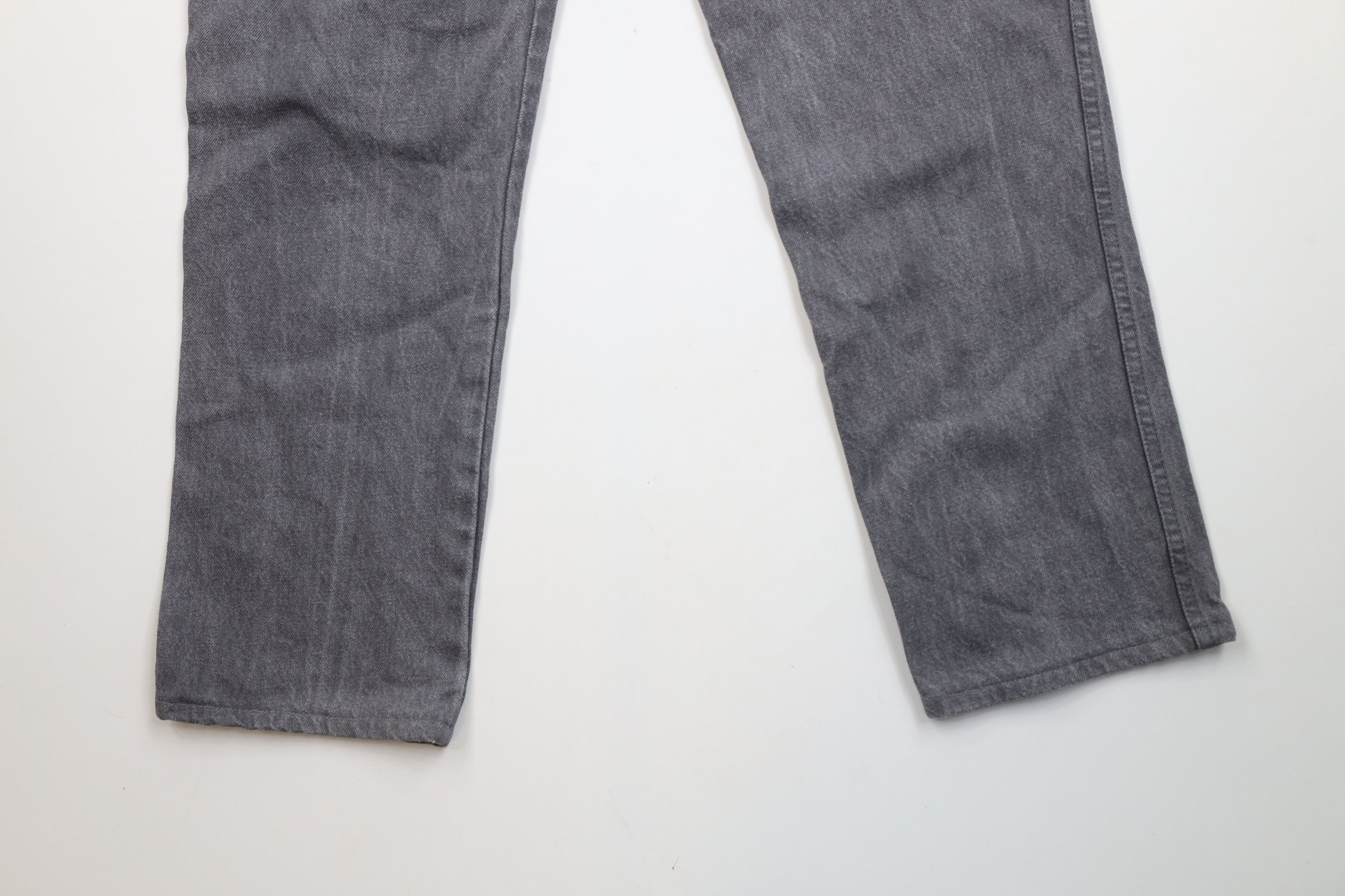 Lands' End × Vintage Vintage 90s Lands End Rigger Denim Jeans Gray Cotton USA Size US 36 / EU 52 - 12 Thumbnail