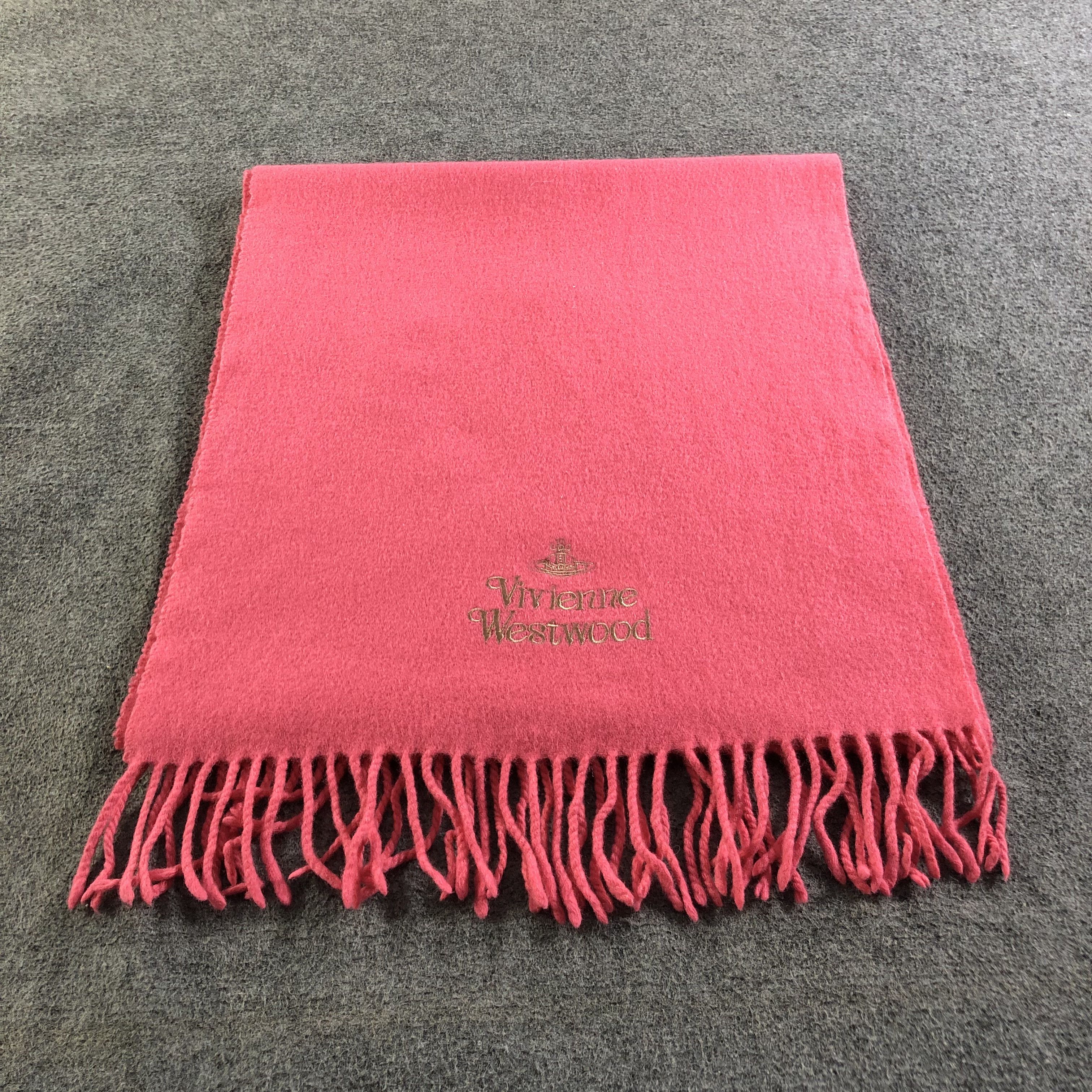 Vivienne Westwood Vivienne Westwood Pink Wool Scarf Muffler V2013 Size ONE SIZE - 2 Thumbnail