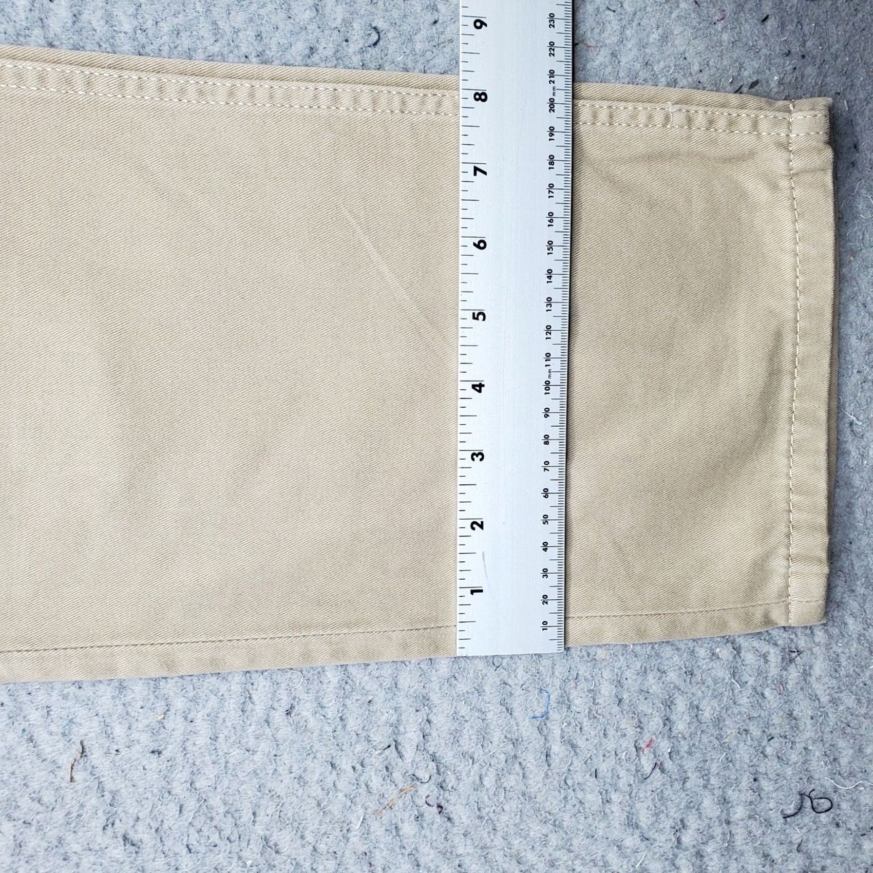 Levi's Levi's Mens 511 Straight Jeans 36 Tan Denim 5-Pocket White Tab Double Stitch 100% Cotton Slim Straight Size 36 Mens Fit Size US 36 / EU 52 - 5 Thumbnail