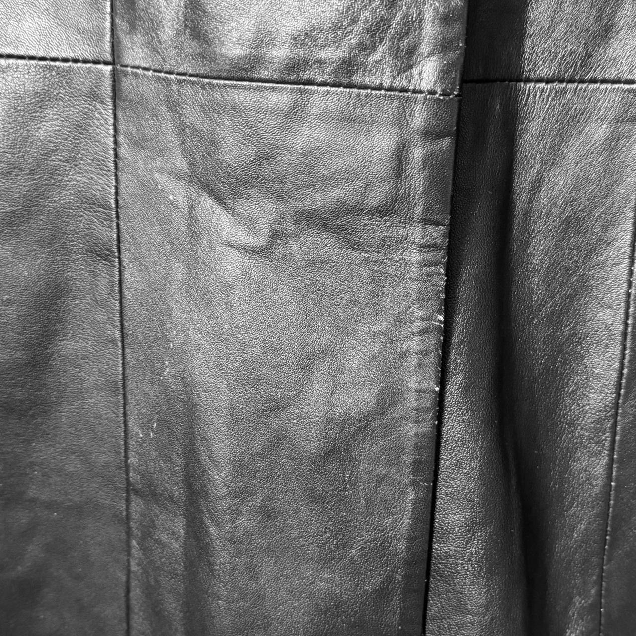 Vintage Super long matrix leather coat Size S / US 4 / IT 40 - 5 Thumbnail