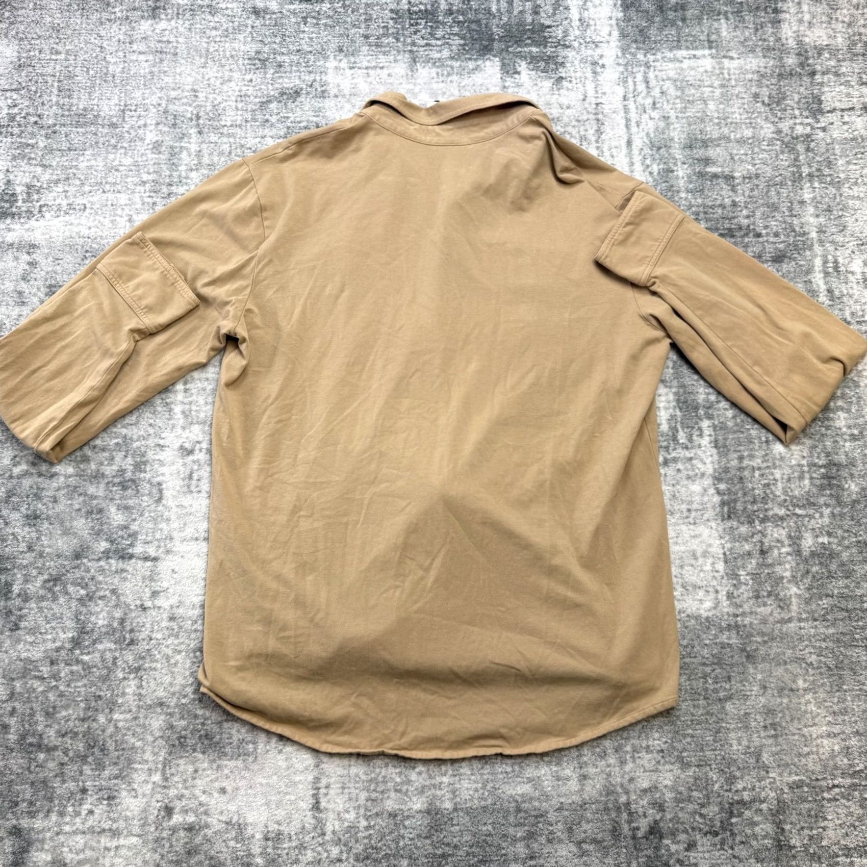 Peter Millar Peter Millar Shirt Men Medium Sand Crown Lava Wash Jersey Pearl Snap Stretch NEW Size US M / EU 48-50 / 2 - 3 Thumbnail