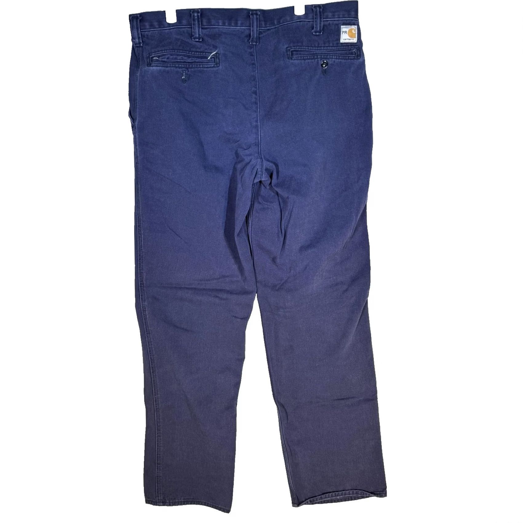 Carhartt Carhartt FR Work Pants Mens 36x34 Cat2 Arc Flash NFPA70E Blue Workwear Pants 36x34 Mens Carhartt Industrial FR Work Pants Blue NFPA70E Arc-Flash CAT2 Size US 36 / EU 52 - 2 Thumbnail