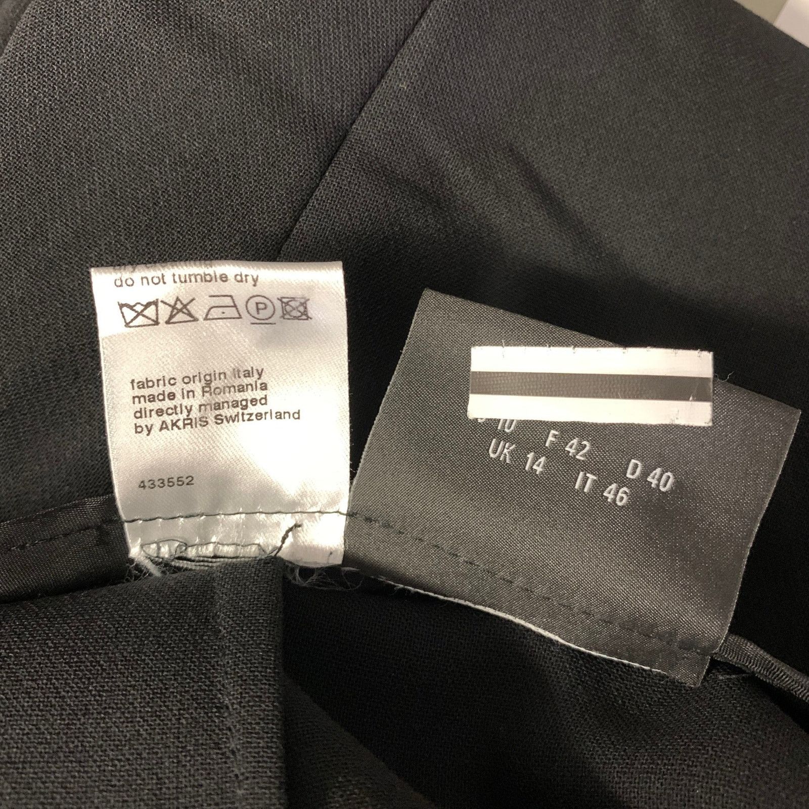 Akris AKRIS Size 10 Black Wool Polyamide Pants Size US 32 / EU 48 - 5 Thumbnail