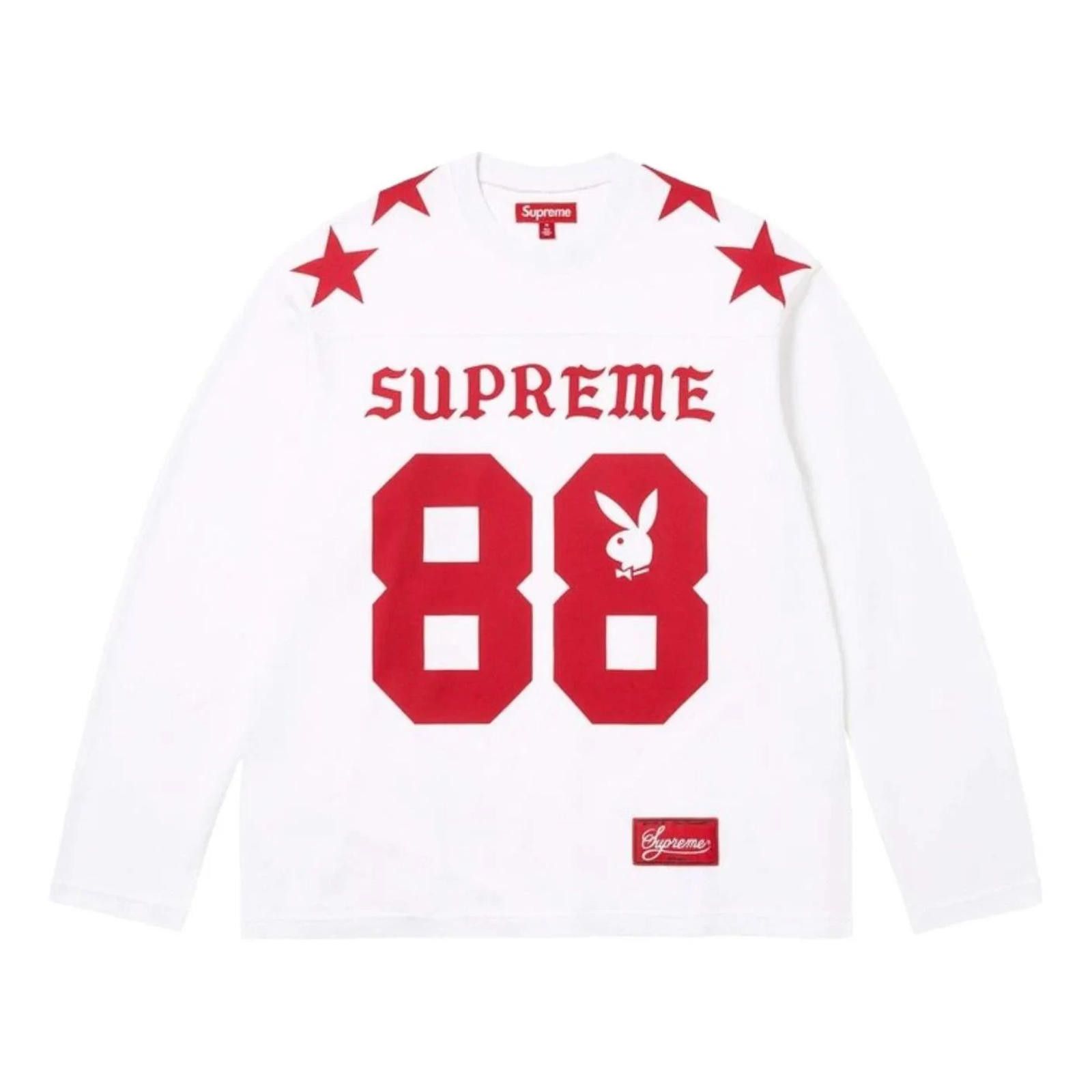 Supreme SS26 Supreme Playboy L/S Football Top White L Size US L / EU 52-54 / 3 - 1 Thumbnail