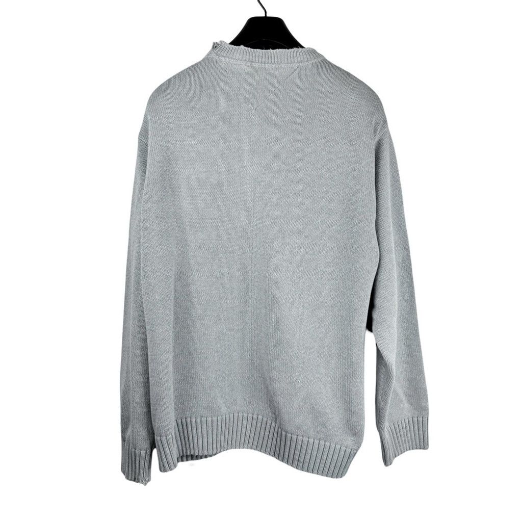 Tommy Hilfiger VINTAGE TOMMY HILFIGER Y2K Men's Grey Crew Neck Sweater XL Size US XL / EU 56 / 4 - 6 Thumbnail