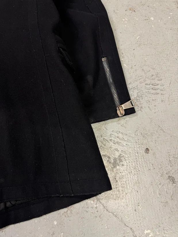 Dolce & Gabbana × Vintage 2000s Dolce & Gabbana Black Wool Asymmetrical Jacket Size US M / EU 48-50 / 2 - 7 Thumbnail