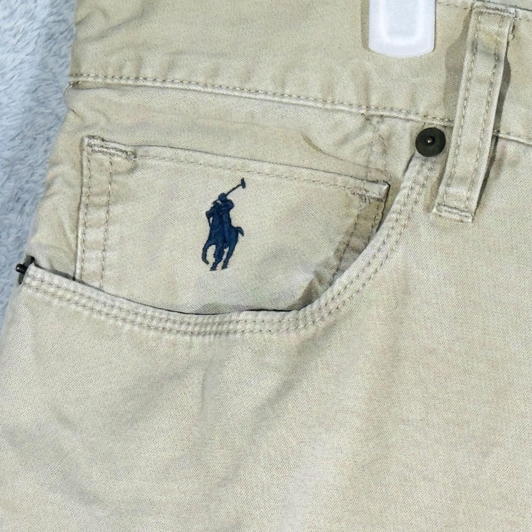 Polo Ralph Lauren Polo Ralph Lauren Khakis Mens 36x34 Beige Cotton Authentic Dungarees Zip Fly Size US M / EU 48-50 / 2 - 3 Thumbnail