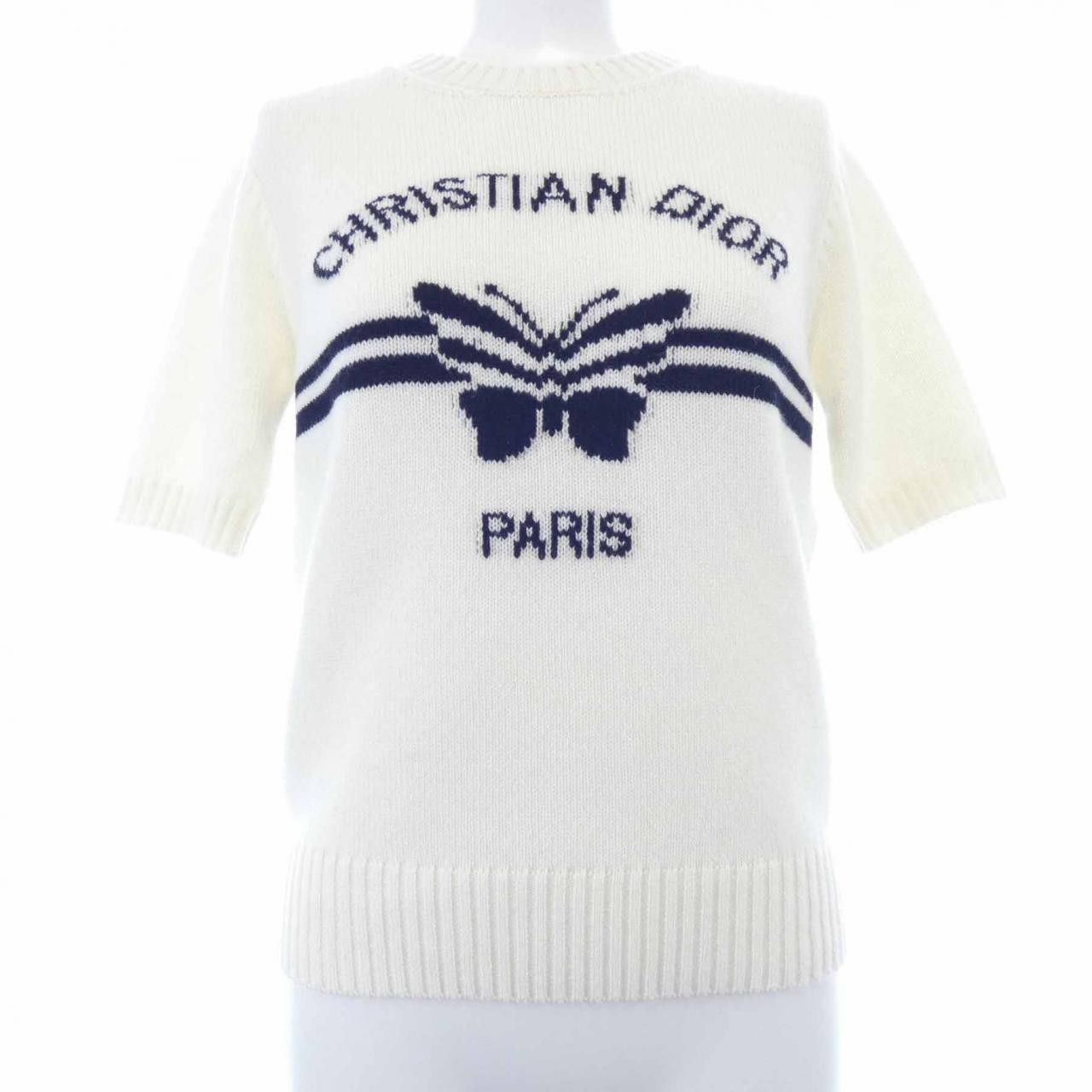 Dior Dior Christian Dior Cashmere Knit Top Textile Tops 524S98A0057 DUTY FREE for USA Size ONE SIZE - 1 Thumbnail