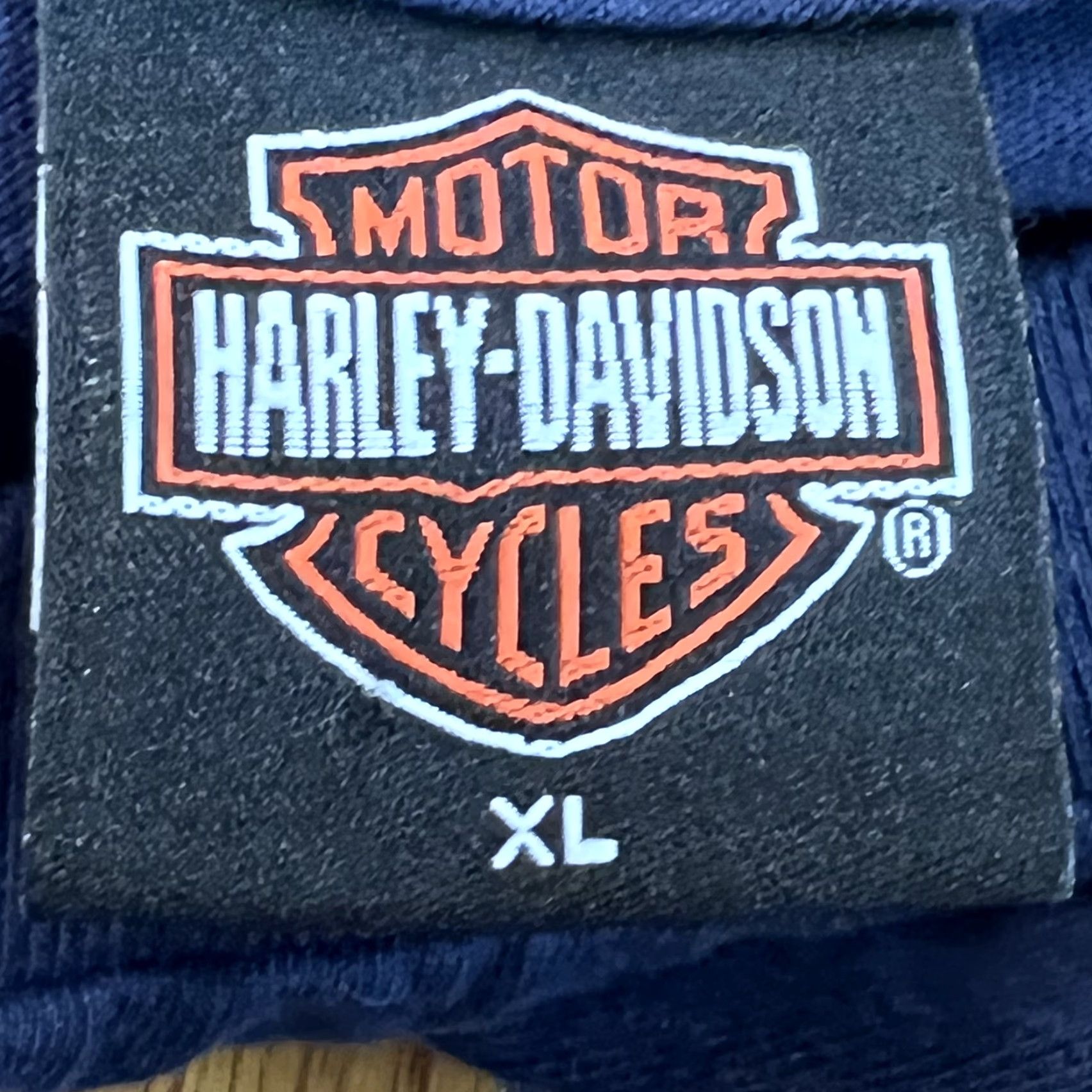 Harley Davidson VTG Harley Davidson American Motor Cycles Orlando Fl USA Mens Blue Tee XL Size US XL / EU 56 / 4 - 6 Thumbnail