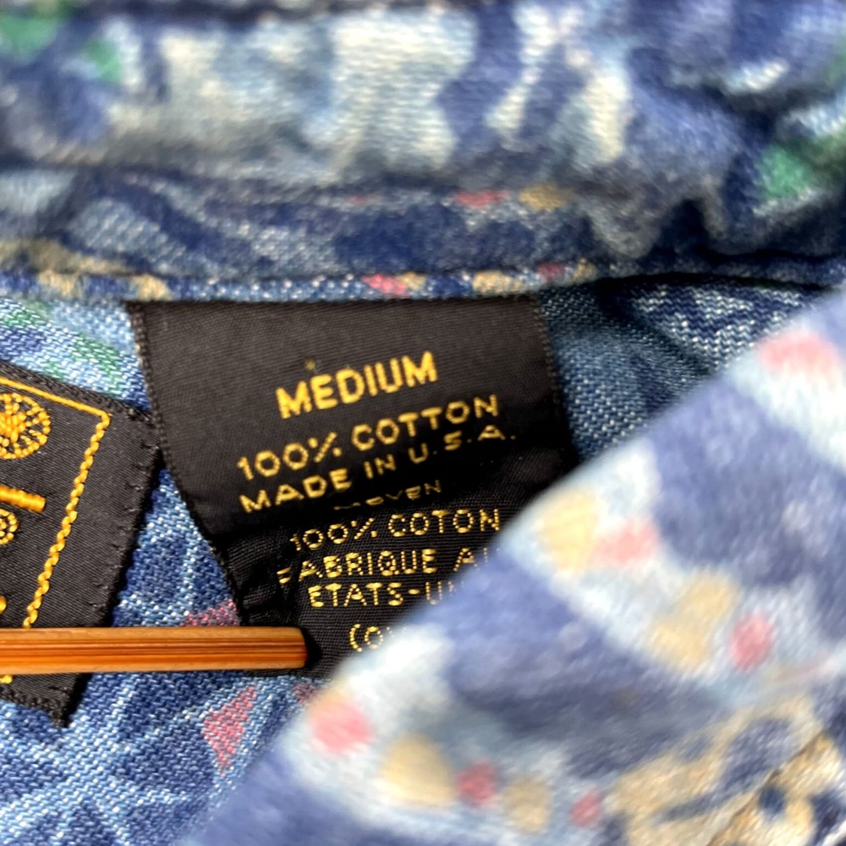 Eddie Bauer VINTAGE Eddie Bauer Shirt Mens Medium Blue Patchwork Paisley Abstract Button Up Size US M / EU 48-50 / 2 - 5 Thumbnail