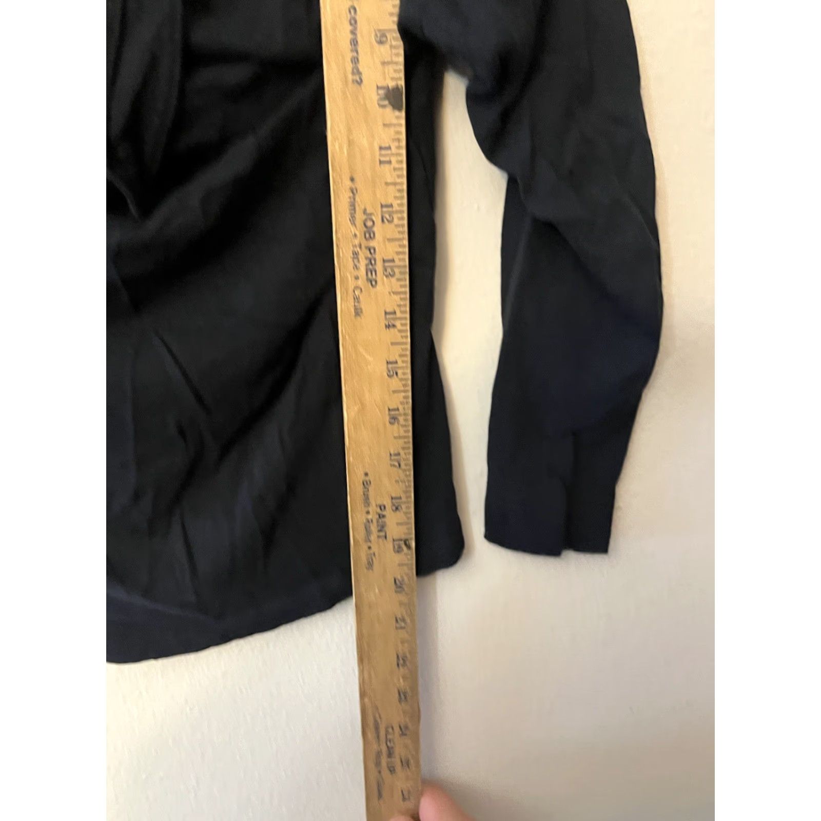 J.Crew J.CREW Tie Back Shirt Blouse Womens Medium Black T-Shirt Top 90s? (no decade if not in original) Size M / US 6-8 / IT 42-44 - 5 Thumbnail